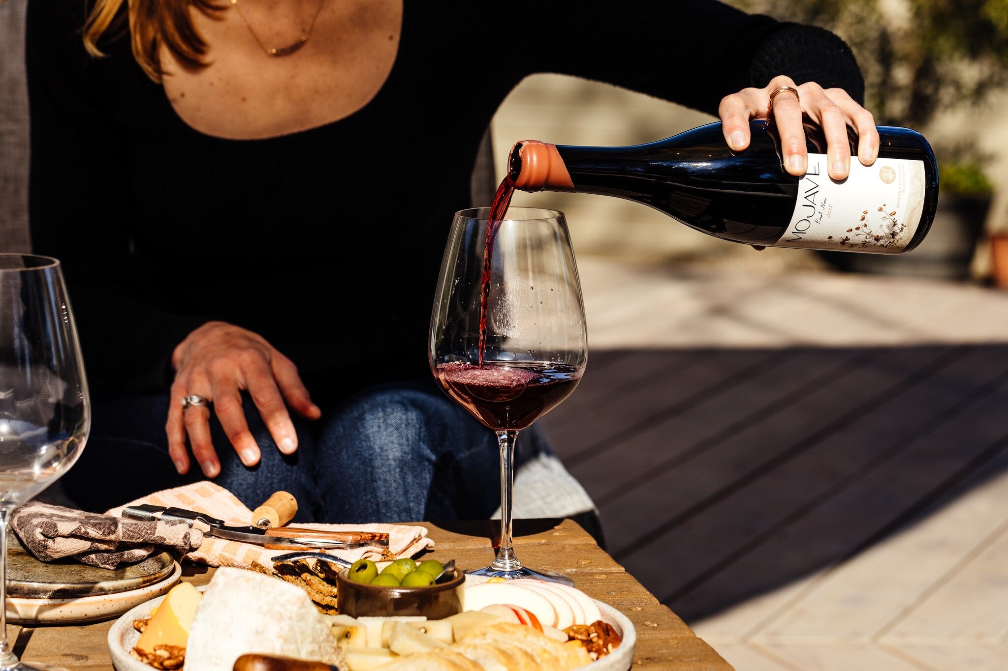 No holiday is complete without a bottle of Mojave Wines Pinot Noir on the table. It's a must-have for us!