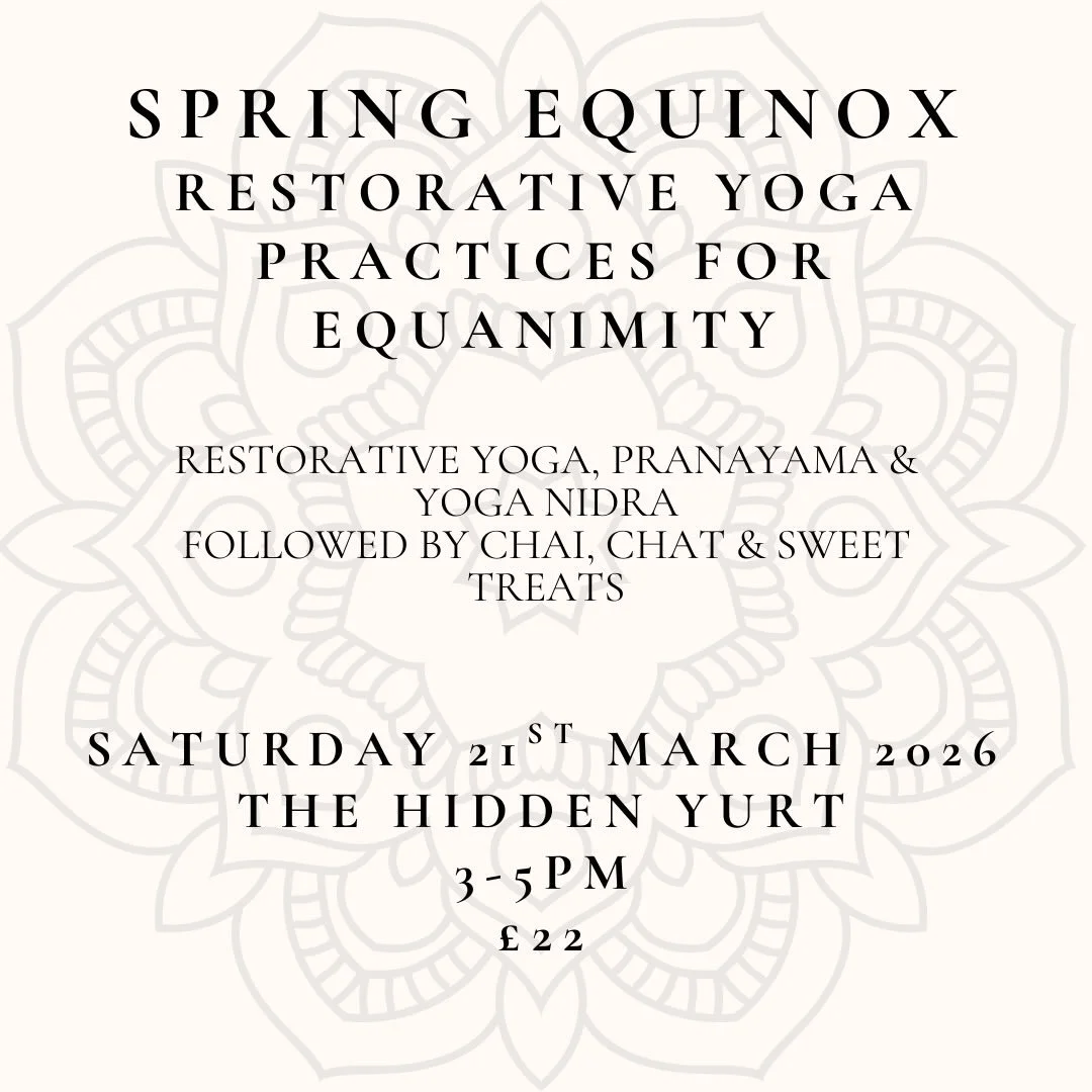 Soft spring&hellip; gentle emerging&hellip; restful rising&hellip;A community gathering for collective rest &amp; relaxation at the @hidden.yurt laying and supported yoga poses, readings, poems, yoga nidra, chai and sweet treats&hellip; 

Check event