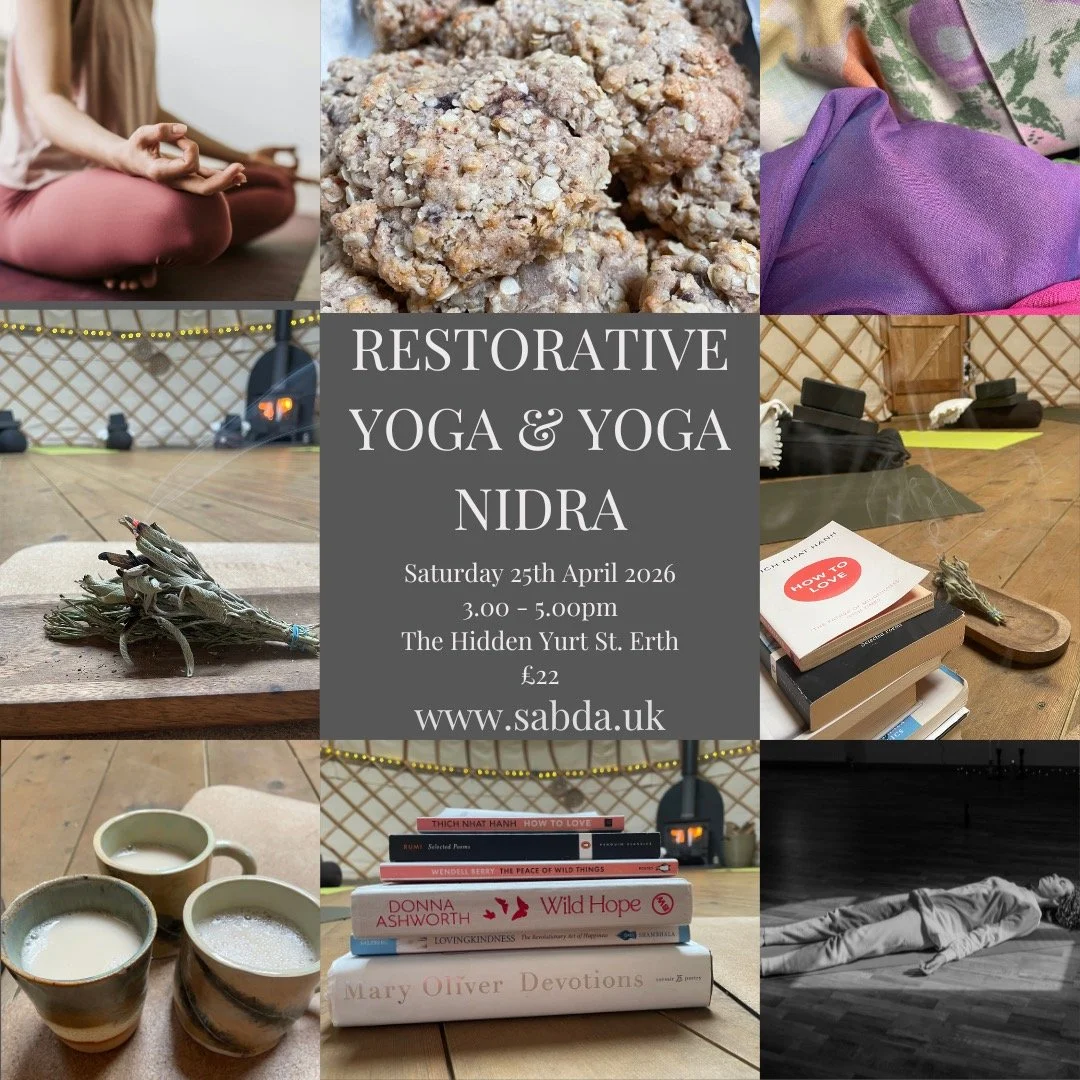 Restorative Yoga &amp; Yoga Nidra is great for burn out, overwhelm &amp; recovery. It asks nothing of you, but to lay comfortably and listen. Sometimes people sleep, sometimes not. Either way, the sessions offer a necessary pause in the week... Join 
