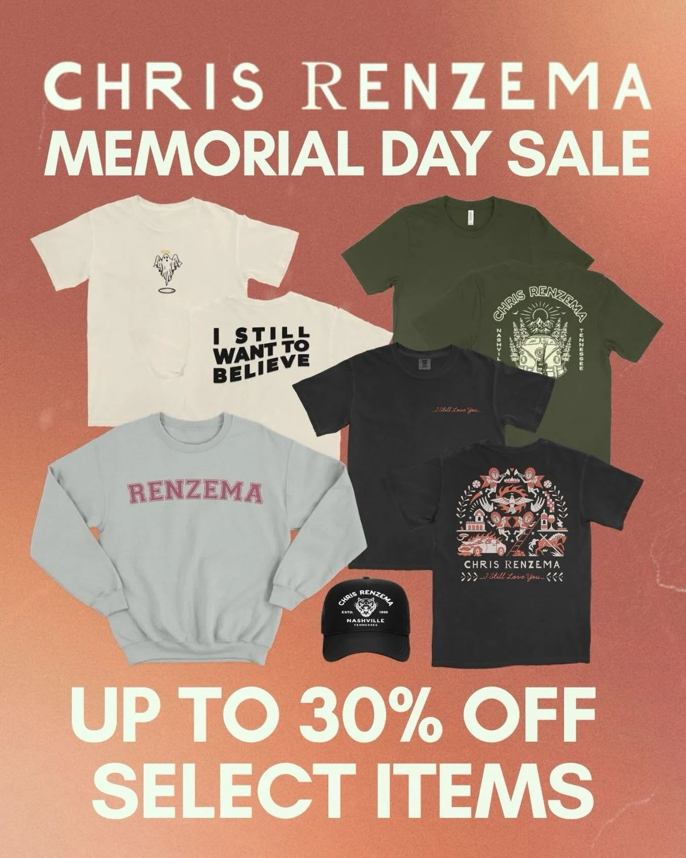 Clearing off the shelves and throwing some classics on sale. For a limited time, get up to 30% off select merch before they&rsquo;re gone for good. Tees, hoodies, hats, vinyl, and more. Once these items sell through, many won&rsquo;t be restocked so 