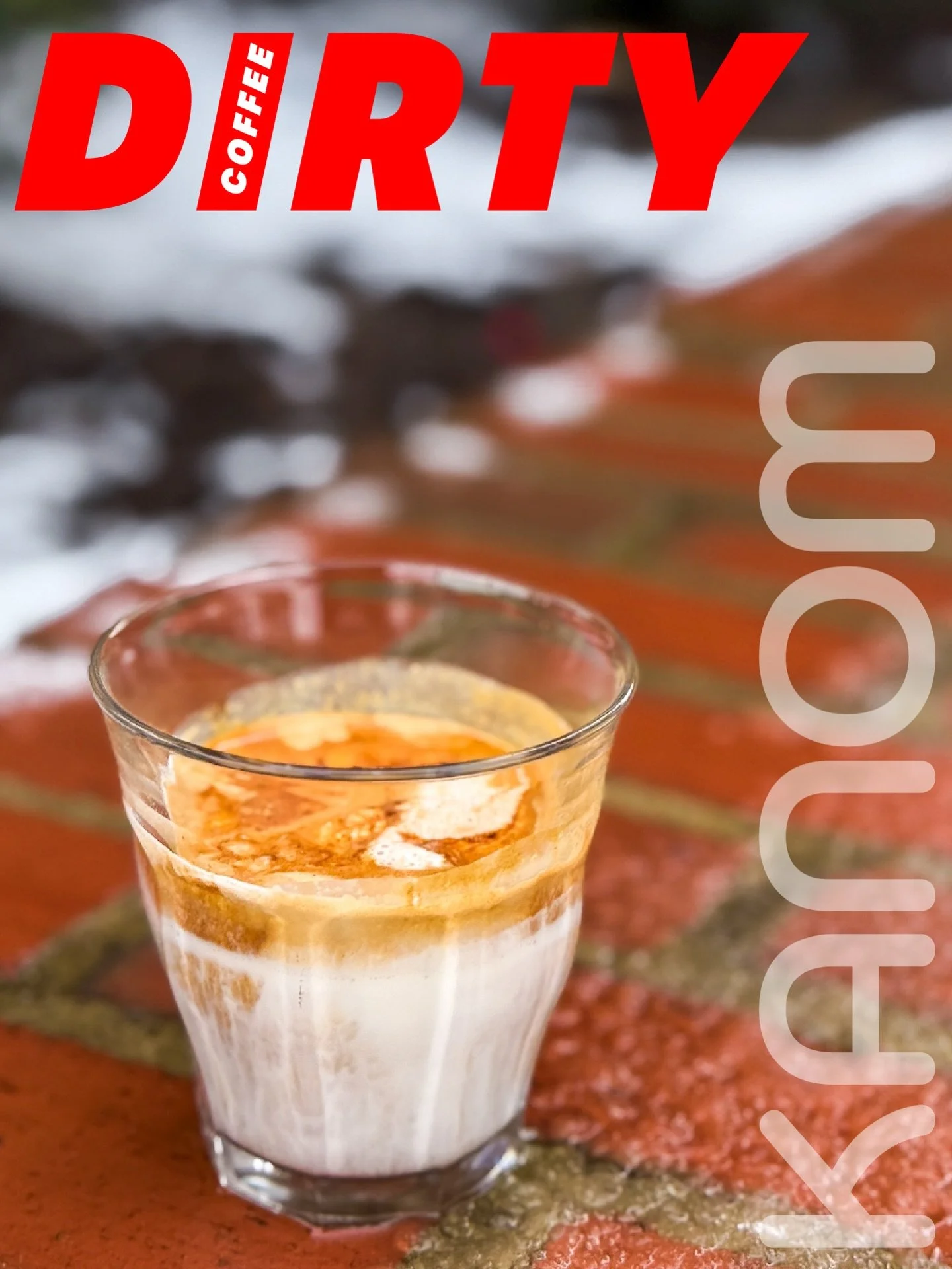 DIRTY 
Layer of happiness
Shot of espresso with milk and cream
We also serve Matcha DIRTY too.
#dirtycoffee #layerofhappiness #espresso