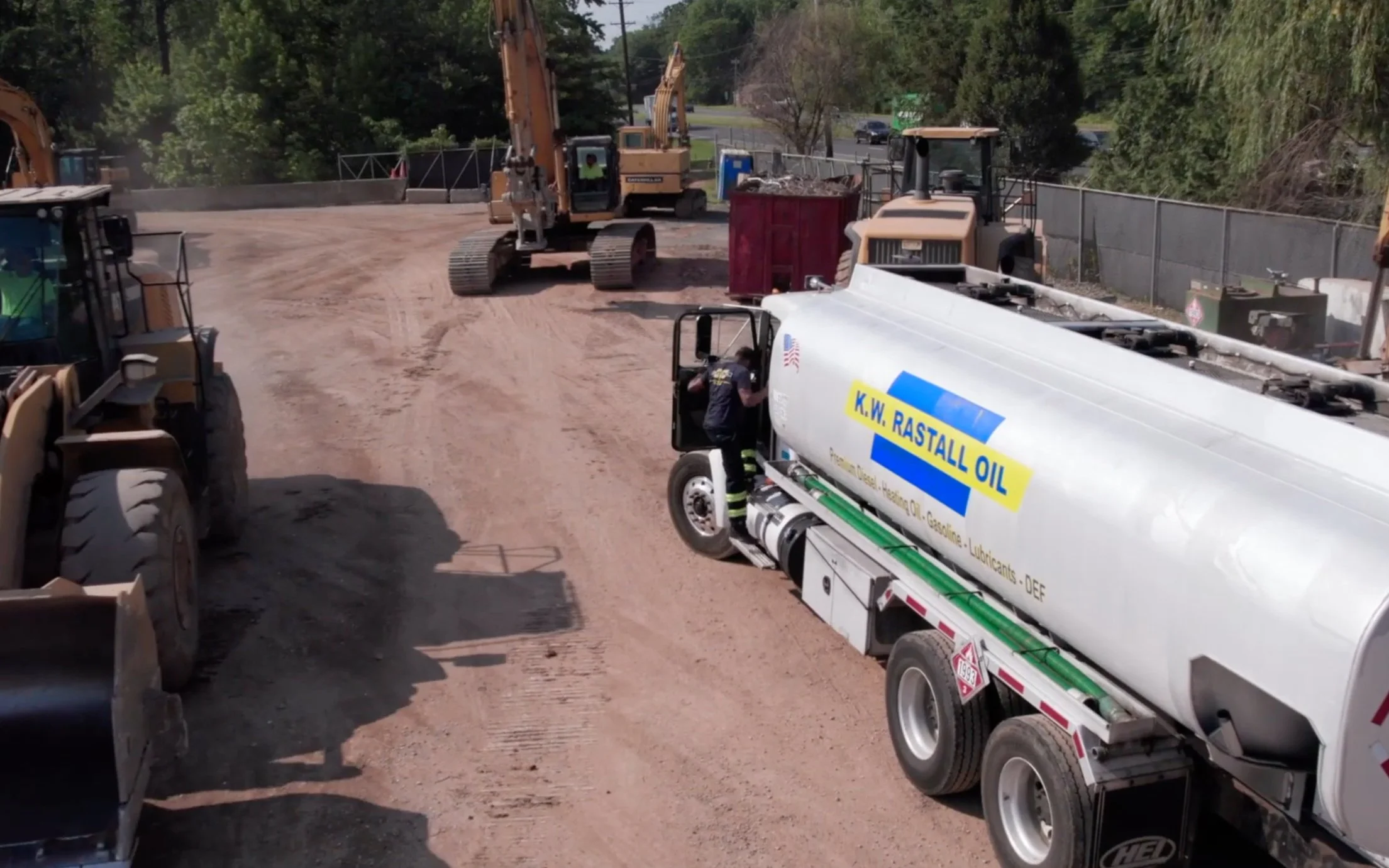 KWR Truck at construction site