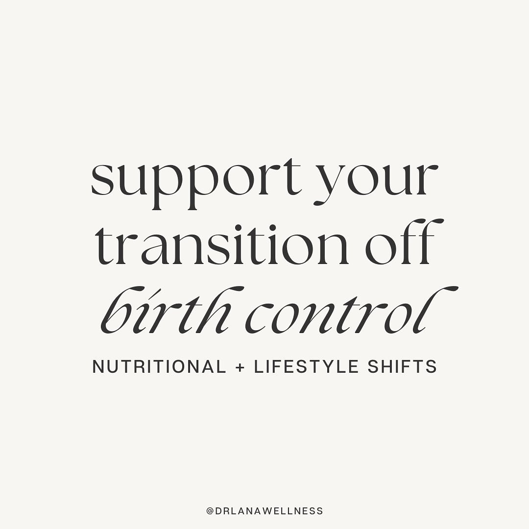 Let&rsquo;s talk birth control (and transitioning off of it) ⬇️

The pill (BCP) shuts down communication from the brain to the ovaries to inhibit ovulation and therefore prevent pregnancy. When stopping the pill this hormonal communication system nee