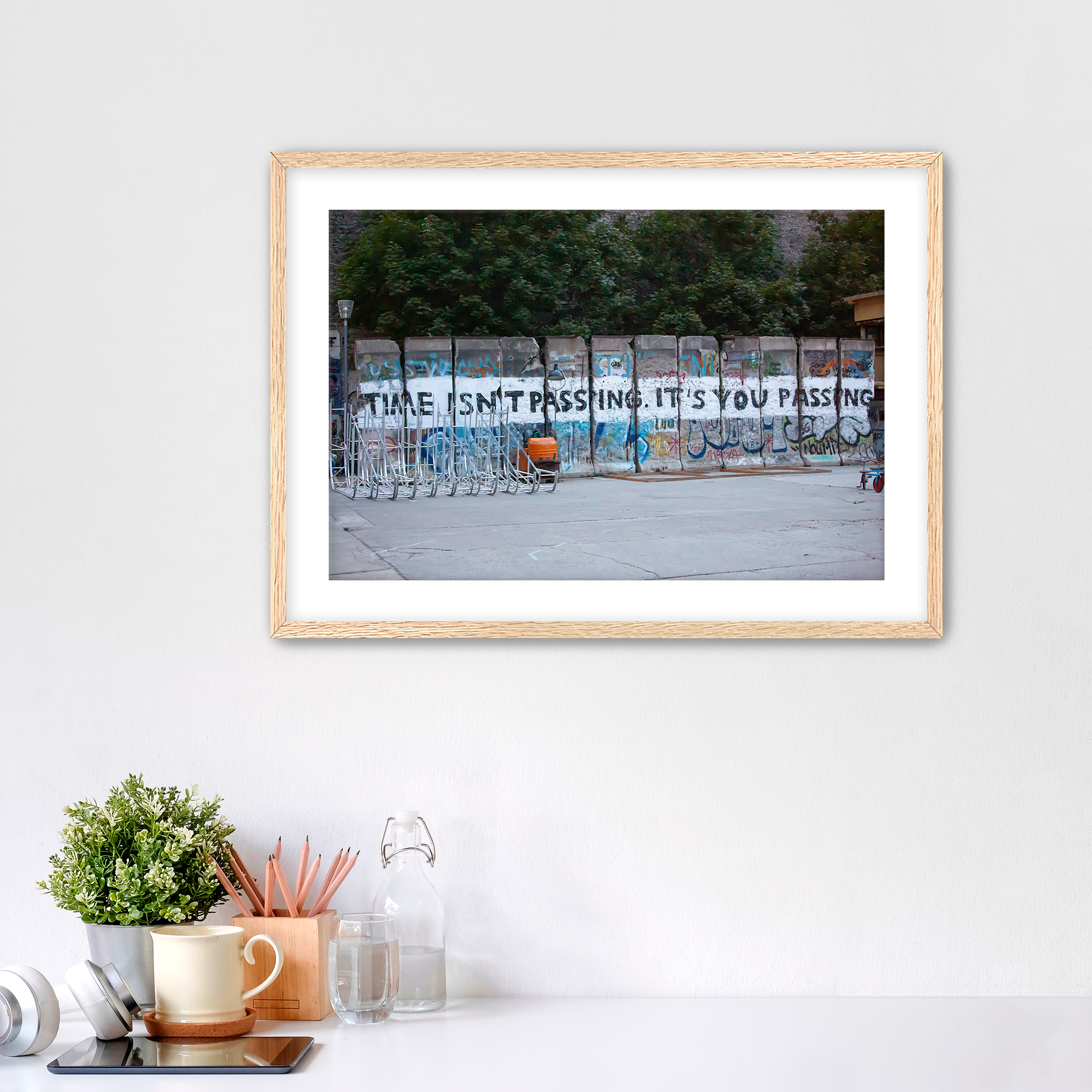 Time Isn't Passing Oak Frame Mockup.png