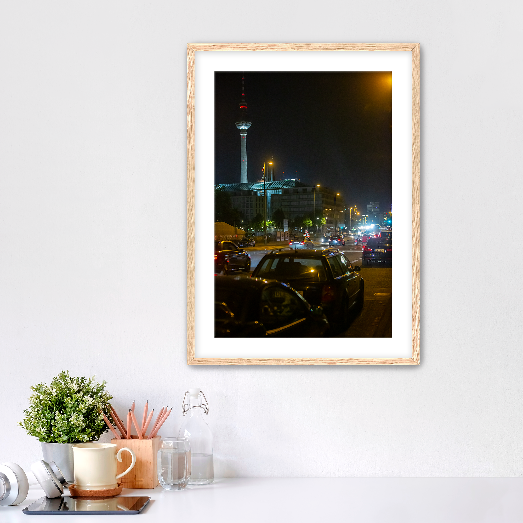 Berlin TV Tower Street Oak Frame Mockup.png