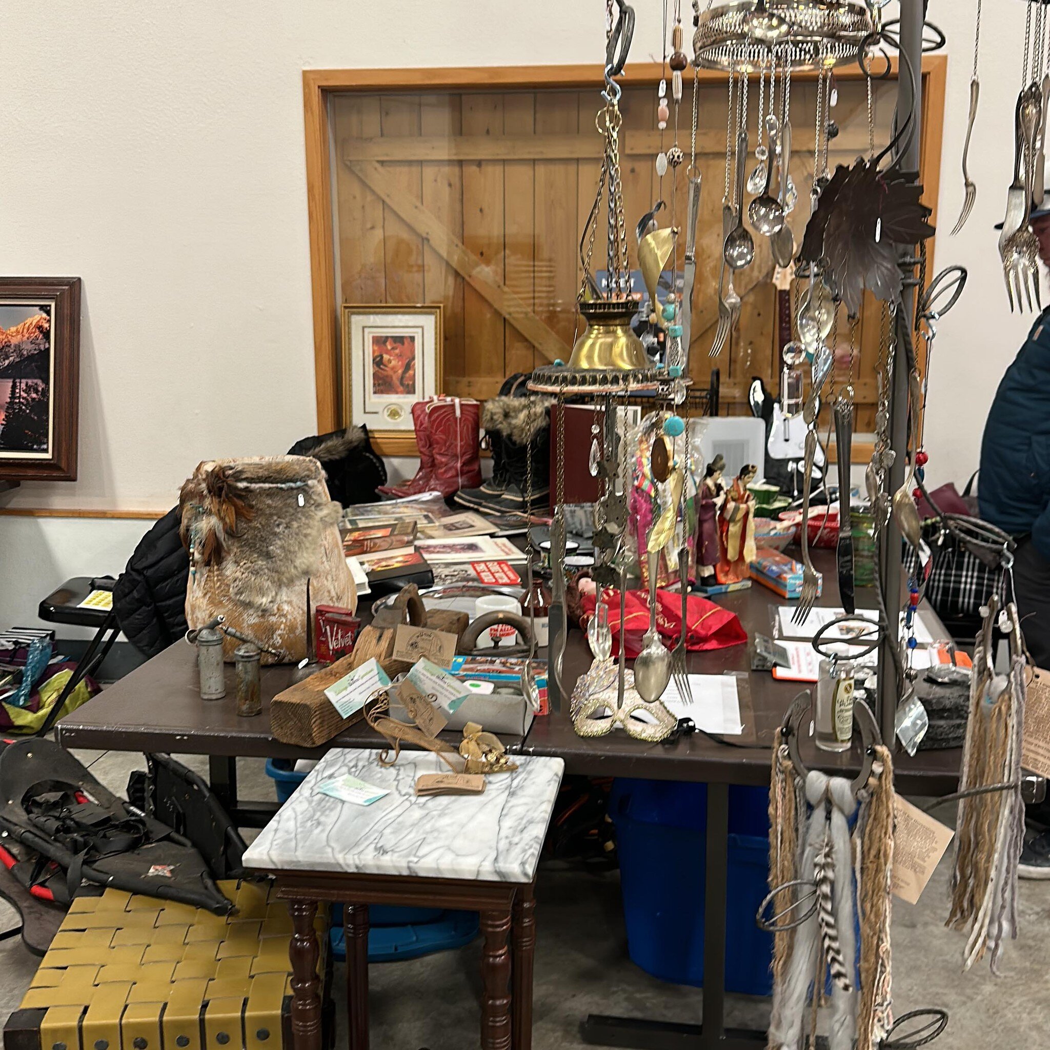All set up at the indoor yard sale. Today only 9-2. We brought a little bit of everything. 

Fred Field Center, Van Tuyl Room 
275 Spruce St. 
Gunnison