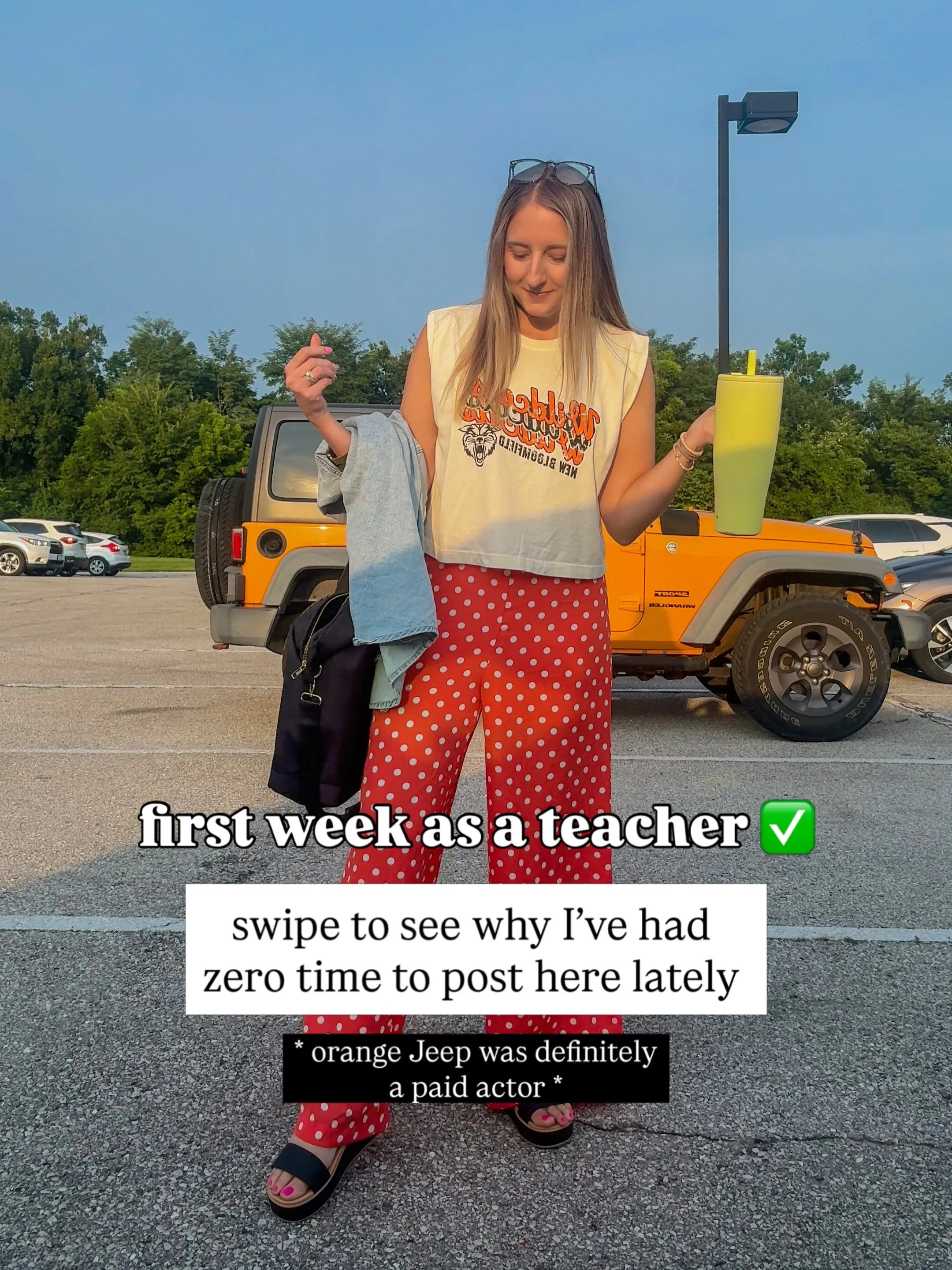 I need: a large supply of caffeine, approximately 34 hours in a day, &amp; a long nap 🍎 first week was FUN (and also, slightly overwhelming) but I keep telling myself that I can do hard things &amp; I&rsquo;m where I&rsquo;m meant to be 🤍 I cannot 
