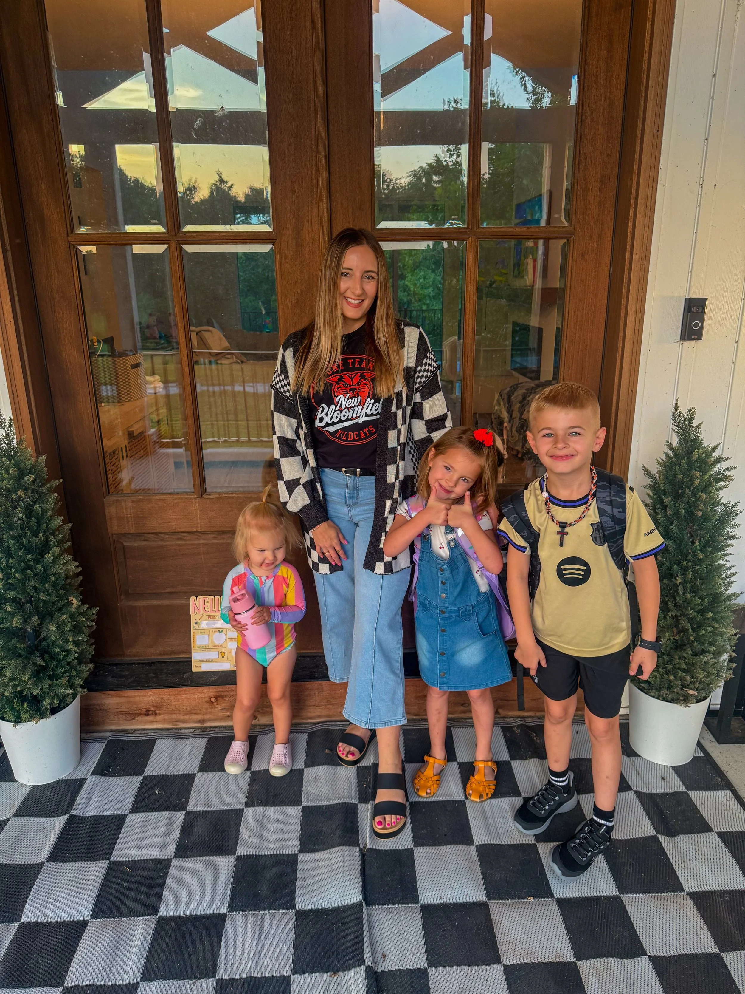 Hello from the other side of my first week in the classroom!! 😆🤪 It&rsquo;s been a minute !!

Mom: First Year back in high school ✔️
Nellie: First day at her new Preschool ✔️
Kramer: First day of Kindergarten ✔️
Knox: First day of Second Grade ✔️

