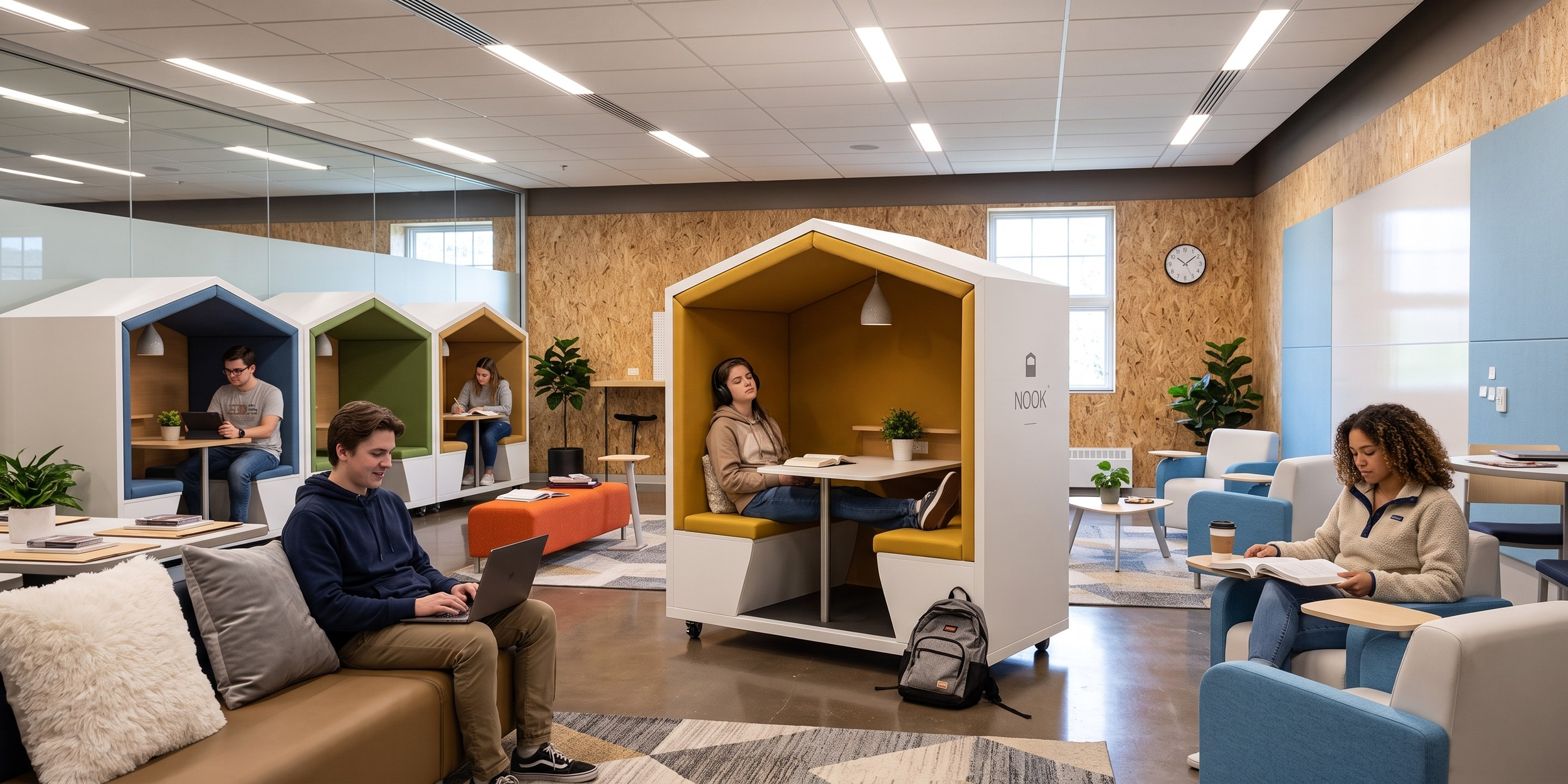 Nook Pods School wellness space