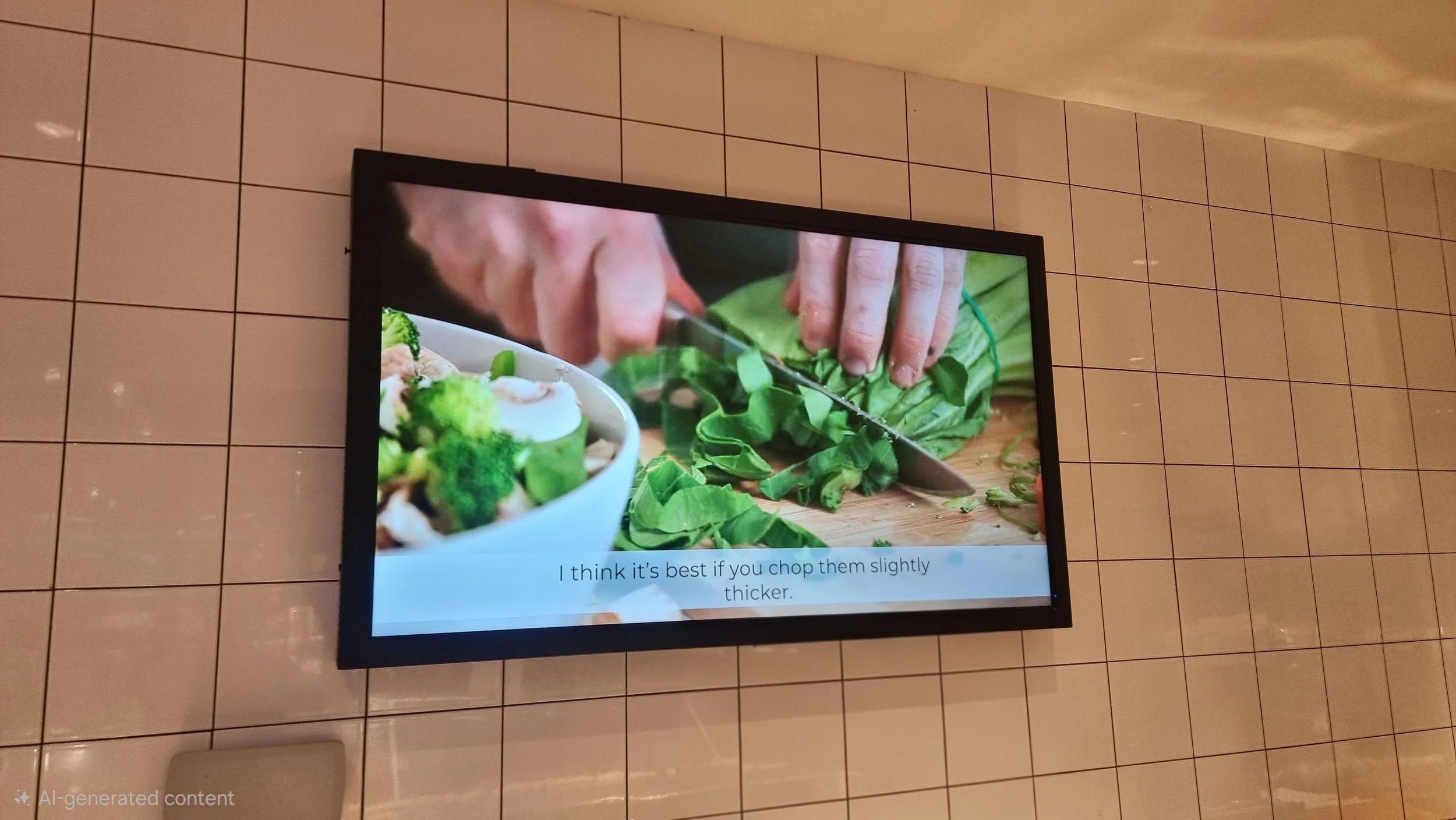 Deli Advertising TV in Enclosure with Remote Access Control