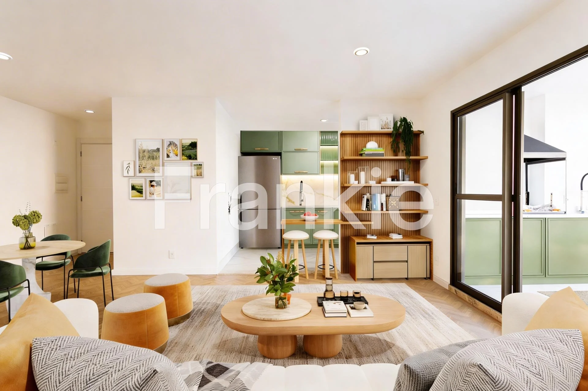 Imagem ilustrativa com sugestão de decoração criada por inteligência artificial.