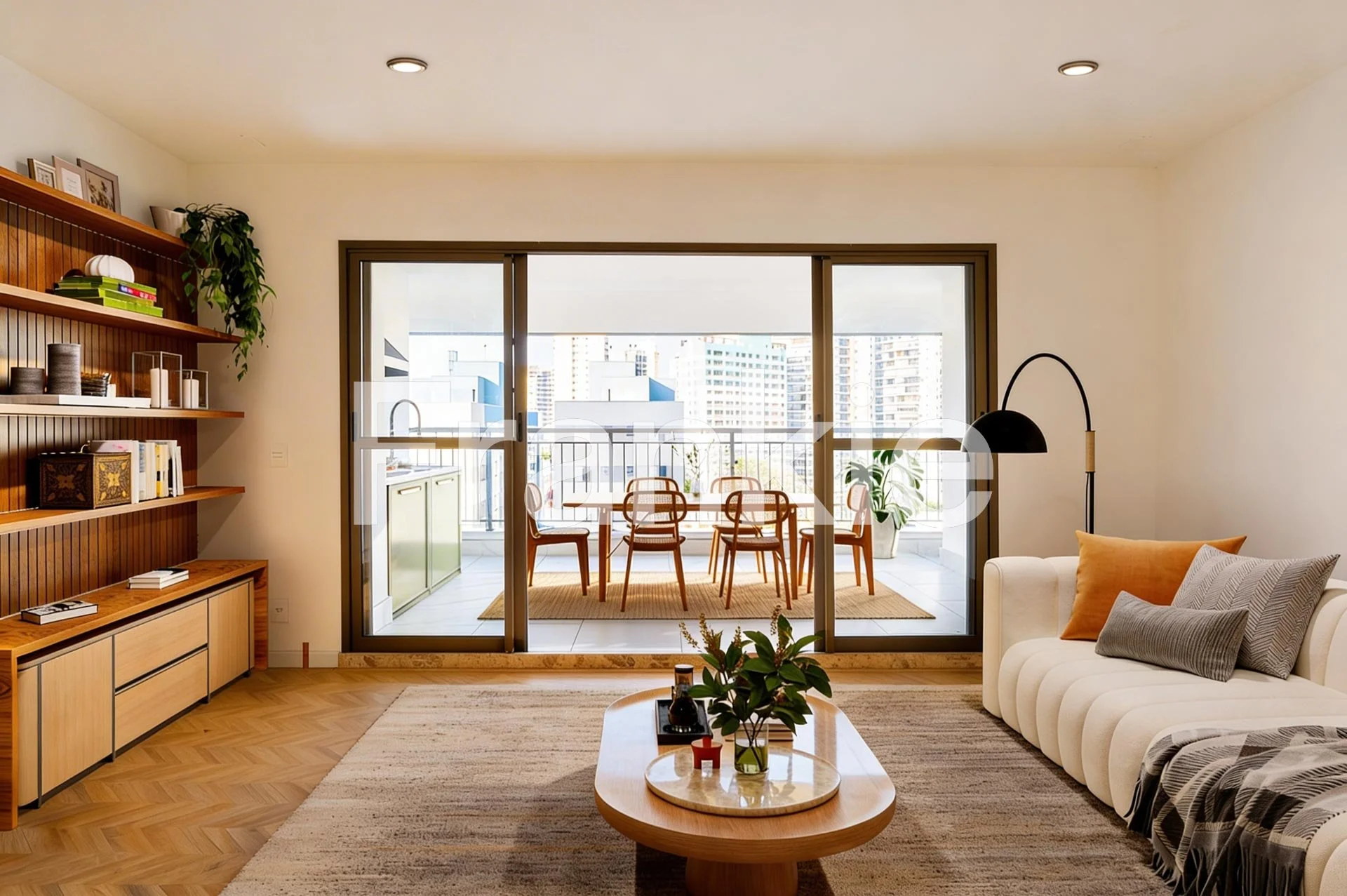 Imagem ilustrativa com sugestão de decoração criada por inteligência artificial.