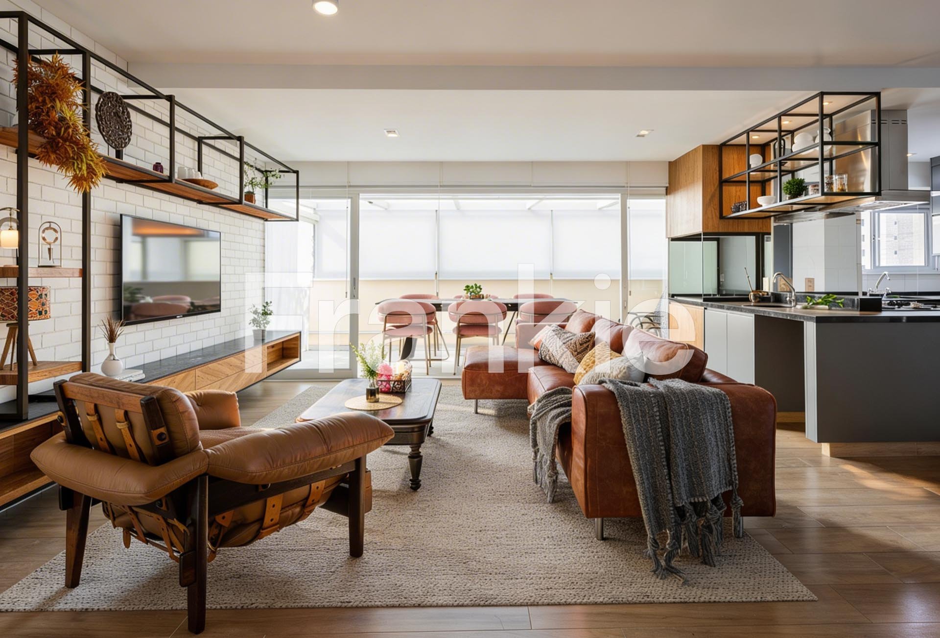 Imagem com sugestão de decoração criada por inteligência artificial.