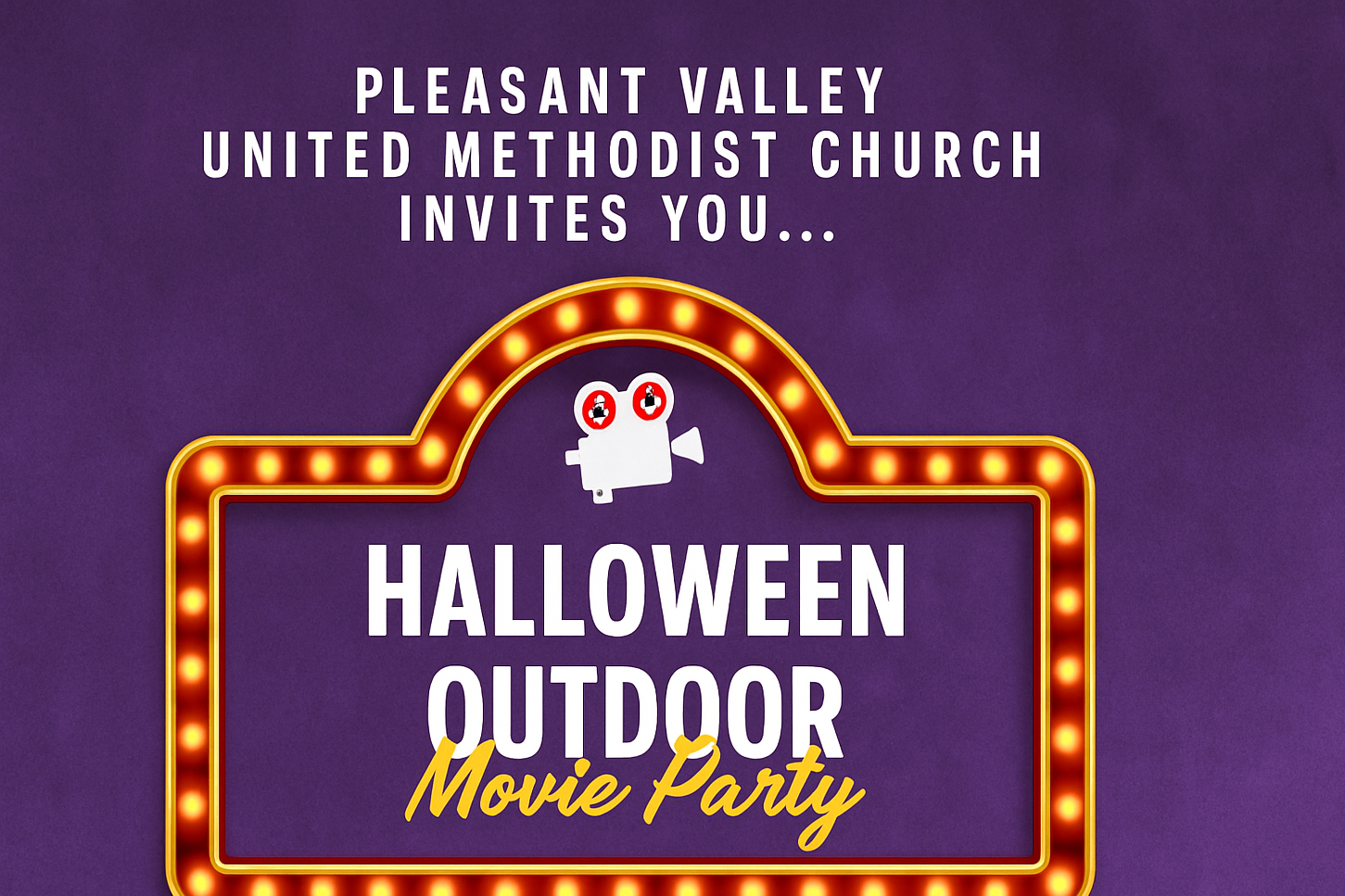 Halloween Outdoor Movie Party