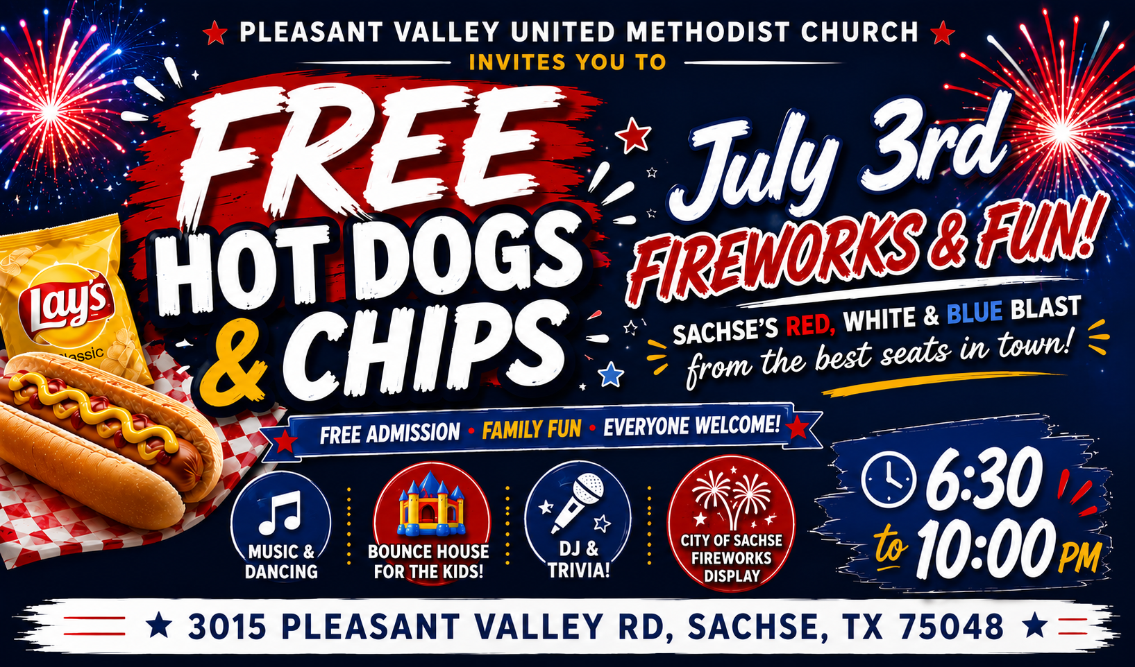July 3rd Fireworks & Fun! 