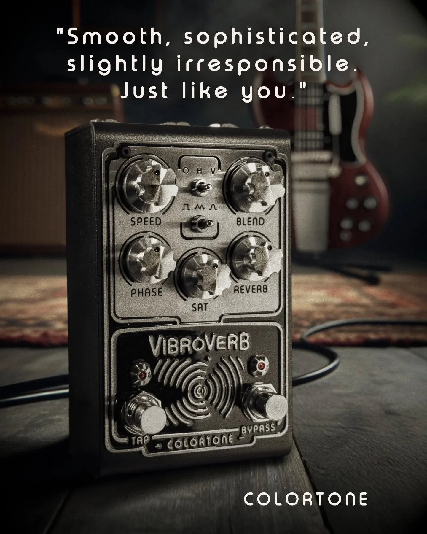 From lush harmonic trem to saturated stereo shimmer, VibroVerb keeps things classy - right until it doesn't.

#colortonepedals #colortonevibroverb #pedalsdaily #guitarist #tone #knowyourtone #vibe #vintagevibe #gearhead #pedalgeek #geartopia #guitarp