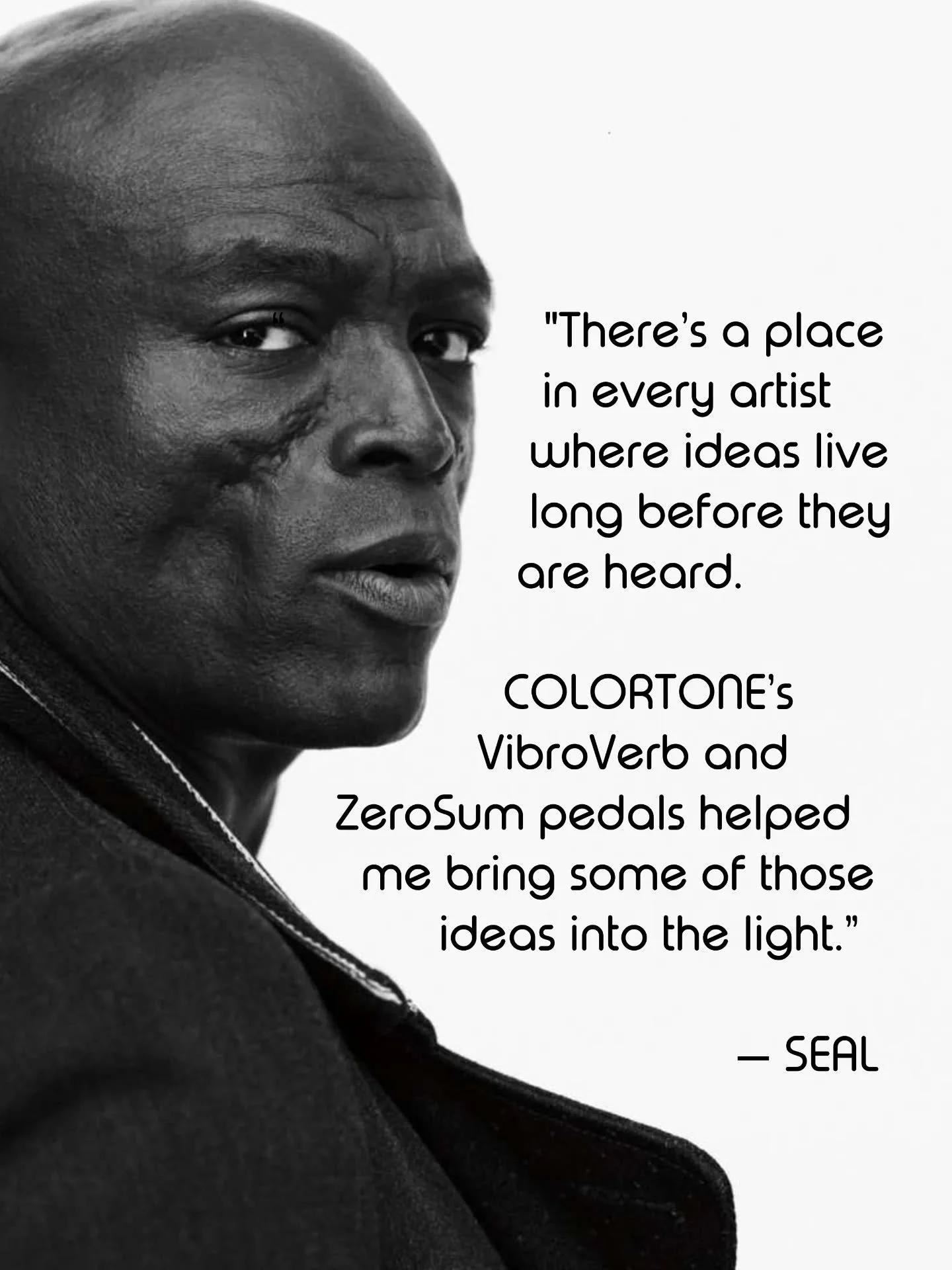 Honoured to have Seal exploring new sounds with COLORTONE. 

Hand-built tools for artists who follow their own imagination.

@seal

#colortonepedals #seal #guitarpedals #boutiquepedals #studiolife #stompbox #guitarfx #boutiquestyle #gearnerds