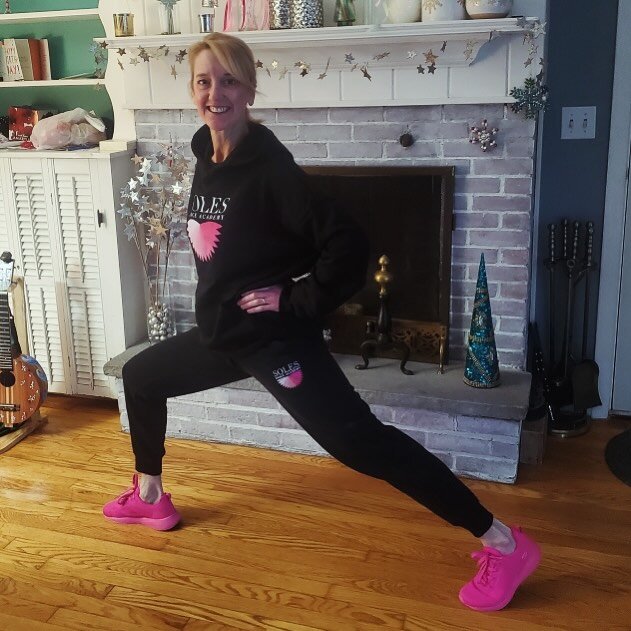 Check out Mrs. Deremer who is dressed as a Soles dancer for &lsquo;Workout Wednesday&rsquo; at NES Spirit week! We 🩷 our dancers and can&rsquo;t wait to hear how fun your day was!