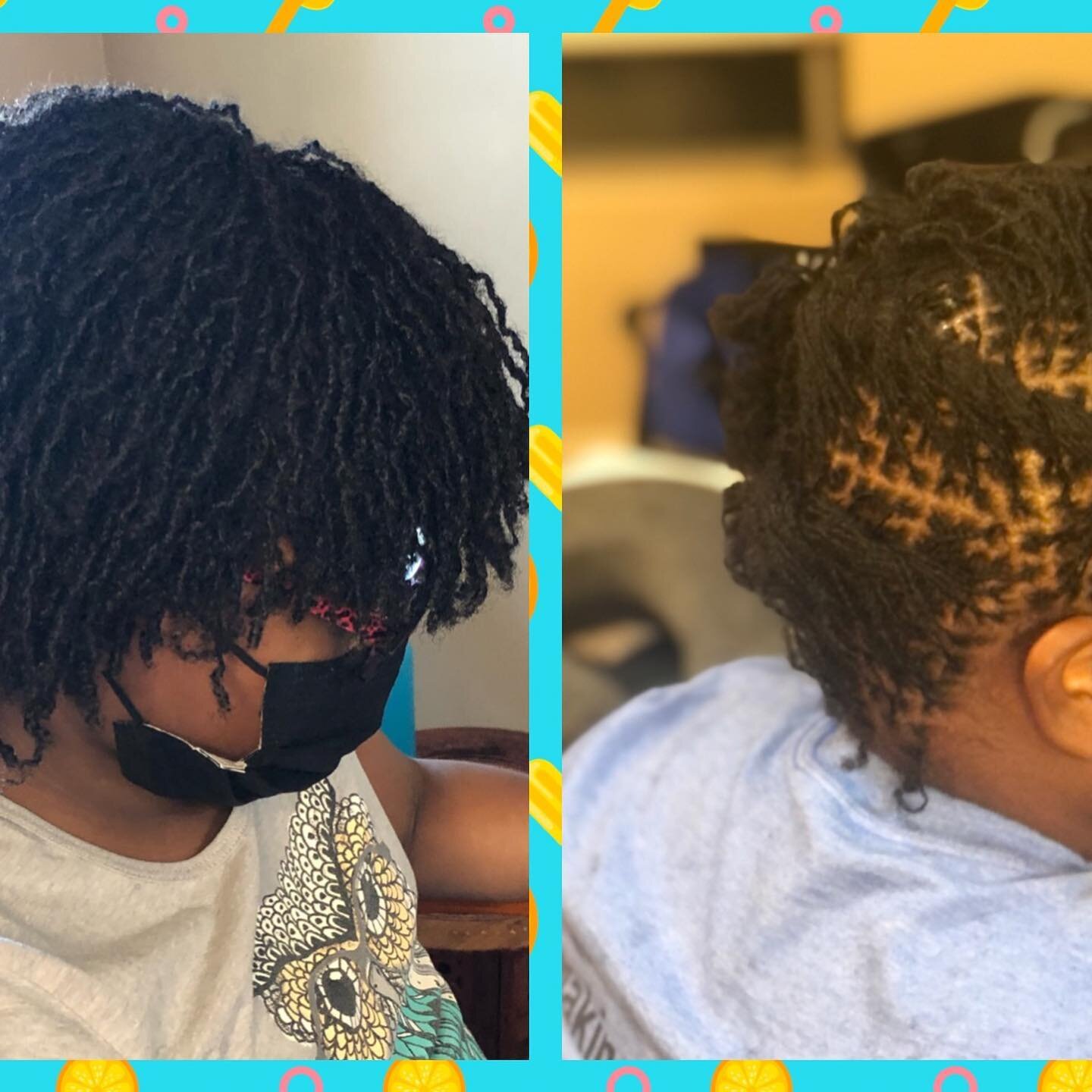 Kids install! Install day and about 3 months later #sisterlockskids #sisterlocksarizona #sisterlocksphoenix #arizonasisterlocks