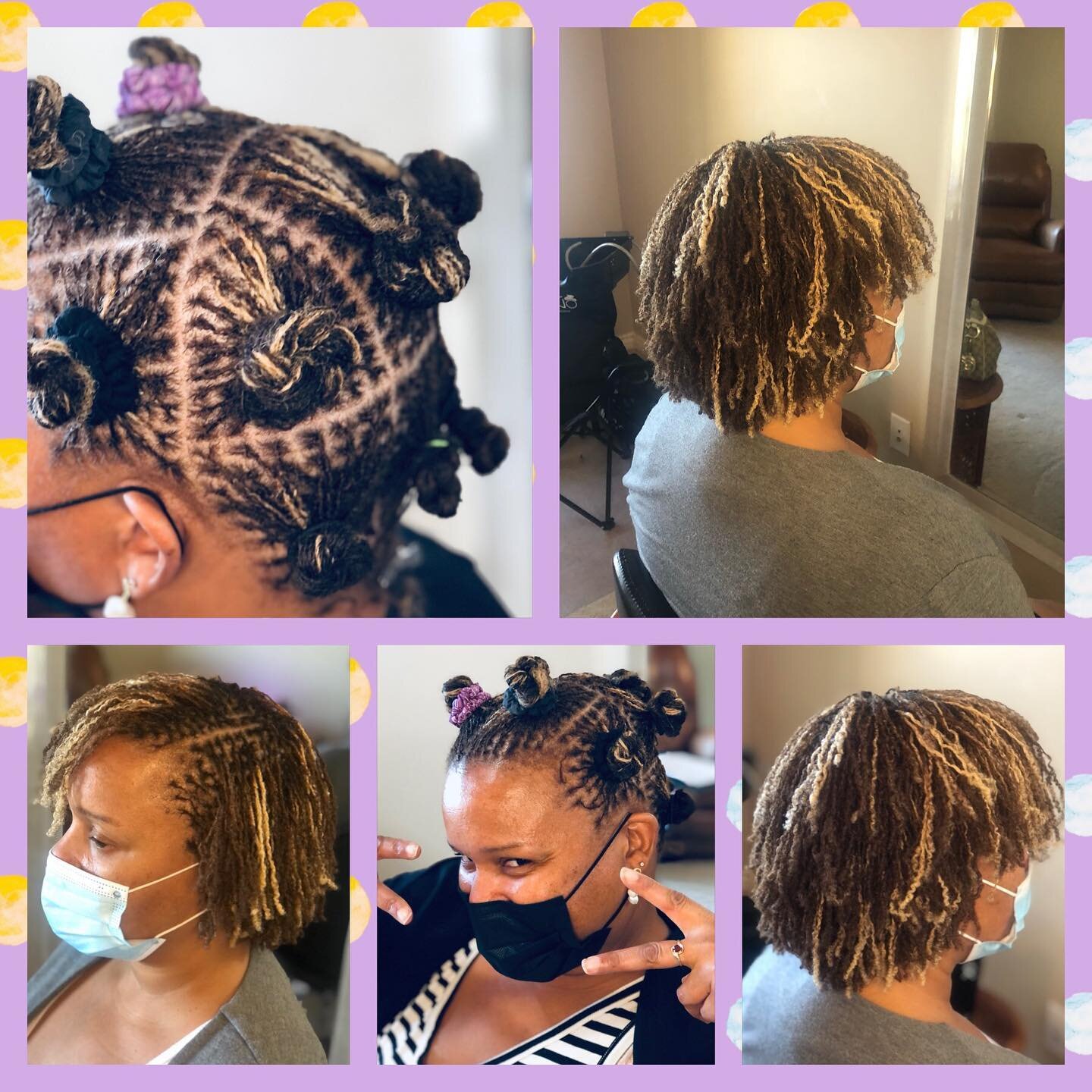 About 4 month in after install day! I didn&rsquo;t do this color although it&rsquo;s beautiful. Her sister is a stylist. I do her locks to 😉#phoenixsisterlocks #sisterlocksinphoenix #sisterlocksarizona #sisterlocksaz #sisterlocksphoenix