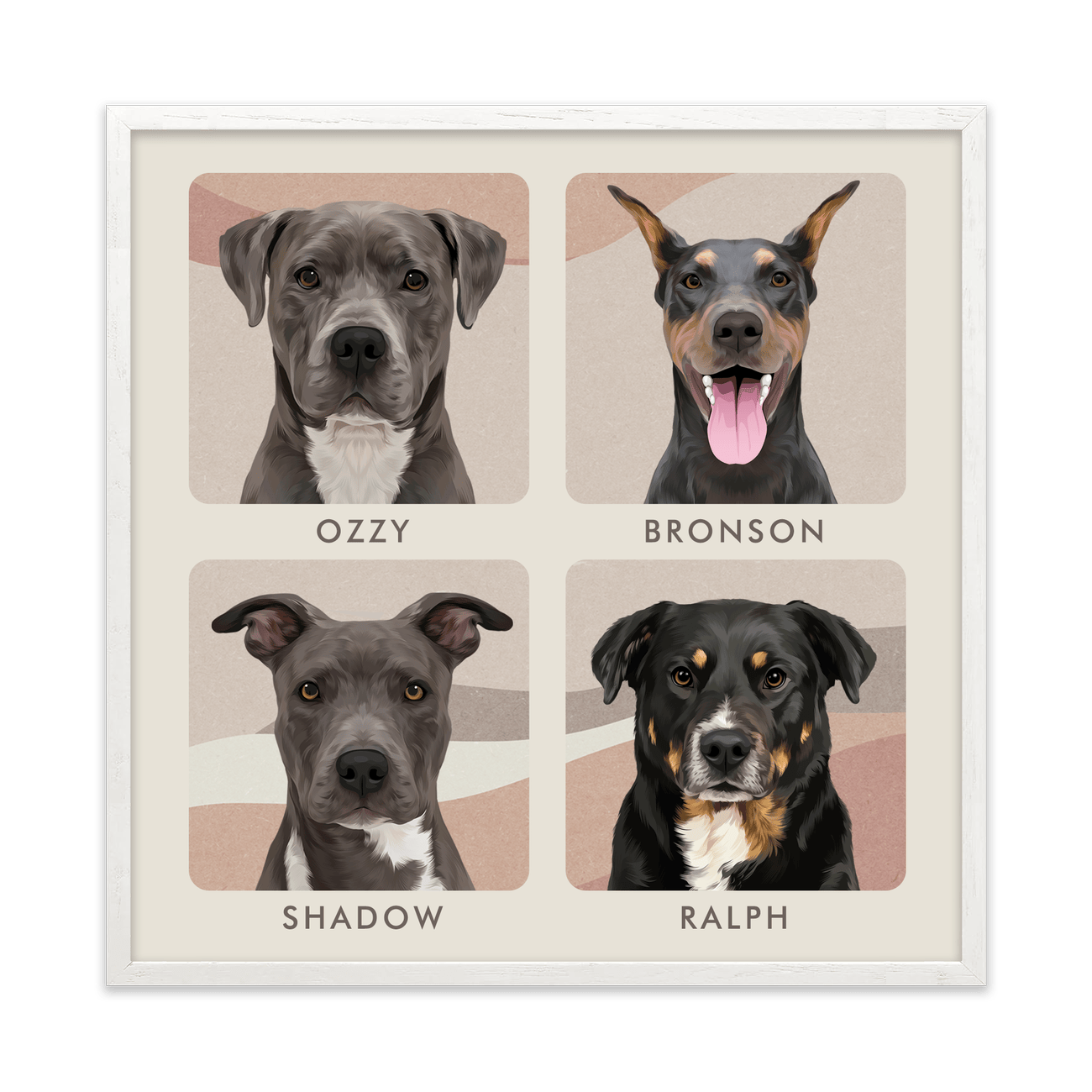 4petportrait-square-abstractbohodeserthorizon_White-Oak-Frame.png