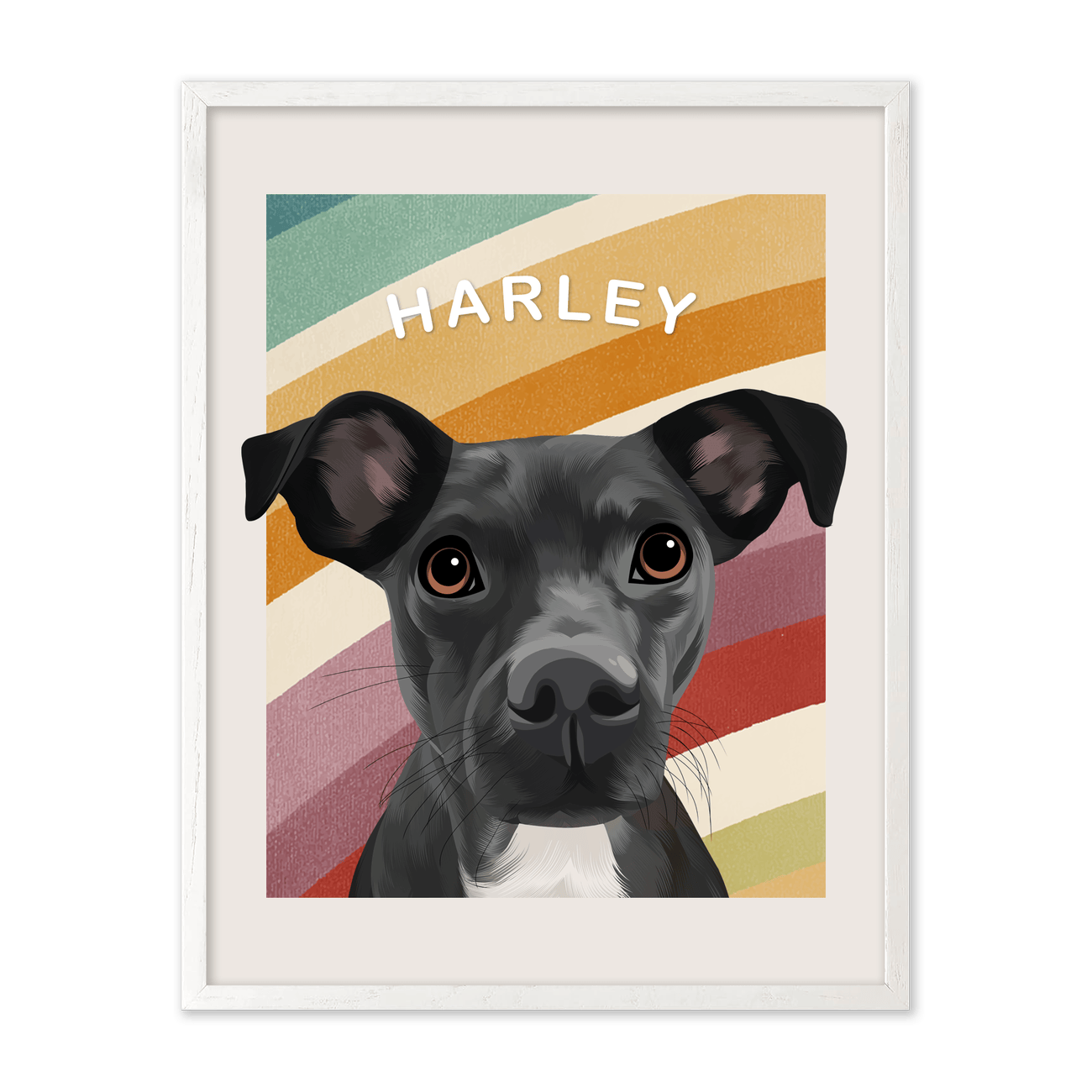 1petportrait-vertical-overtherainbowcustom_White-Oak-Frame.png