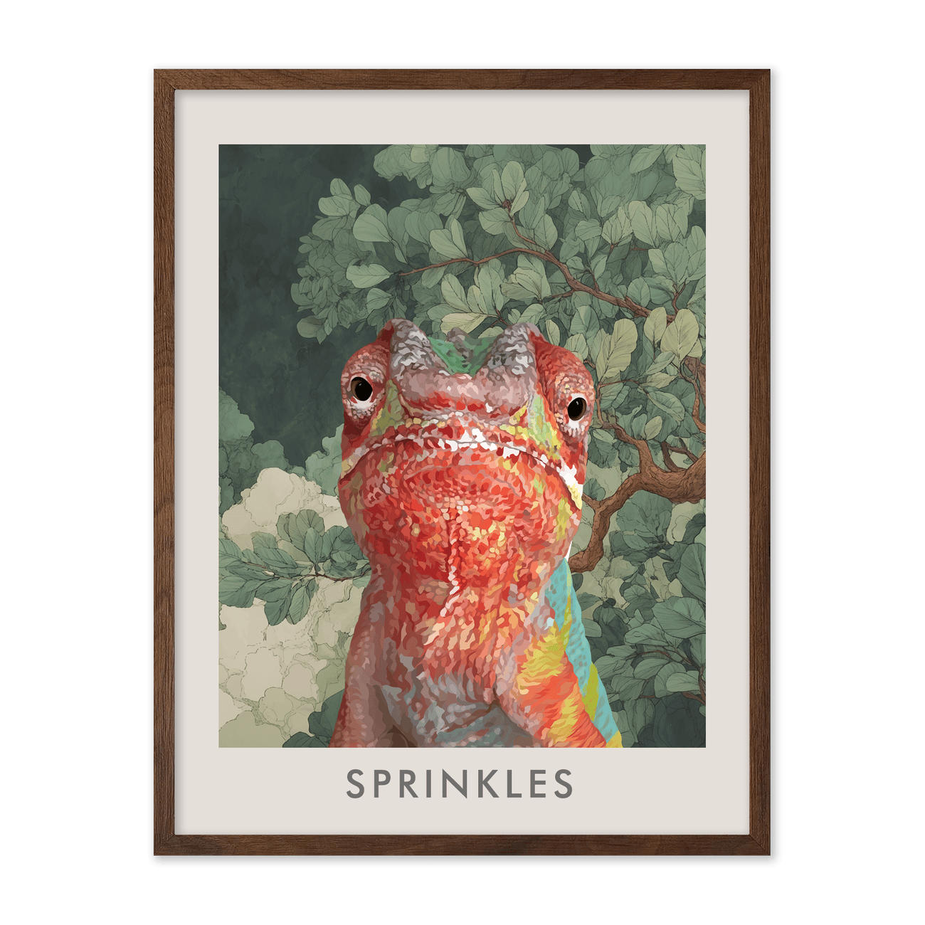 Enchanted Jungle Forest Themed Pet Portrait