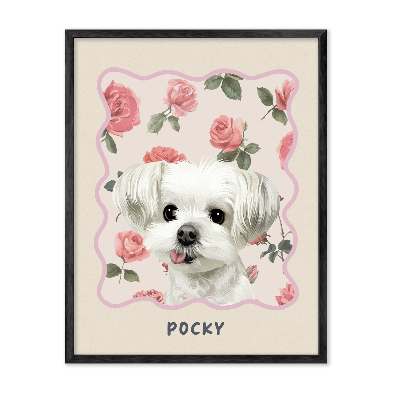 petportrait-vertical-vintagerosegardenpattern_Metal-Frame.png