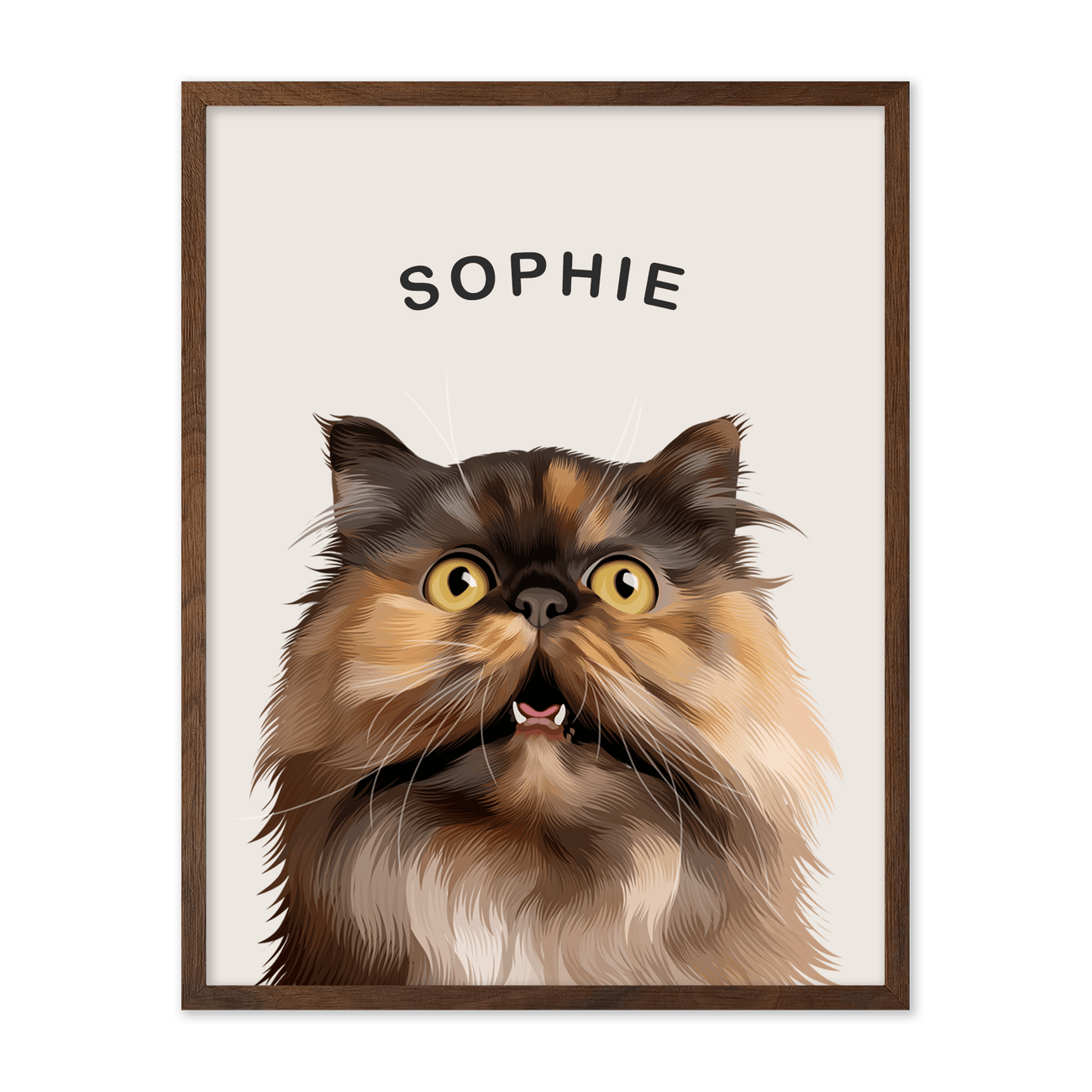 Personalized Modern Minimalist Pet Portrait