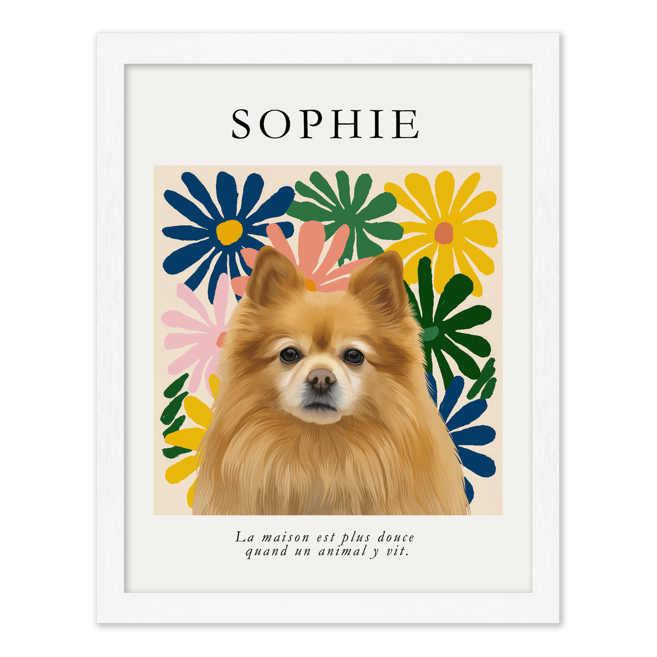 petportrait-vertical-modernmatisseinspiredfloral_Standard-White-Frame.png