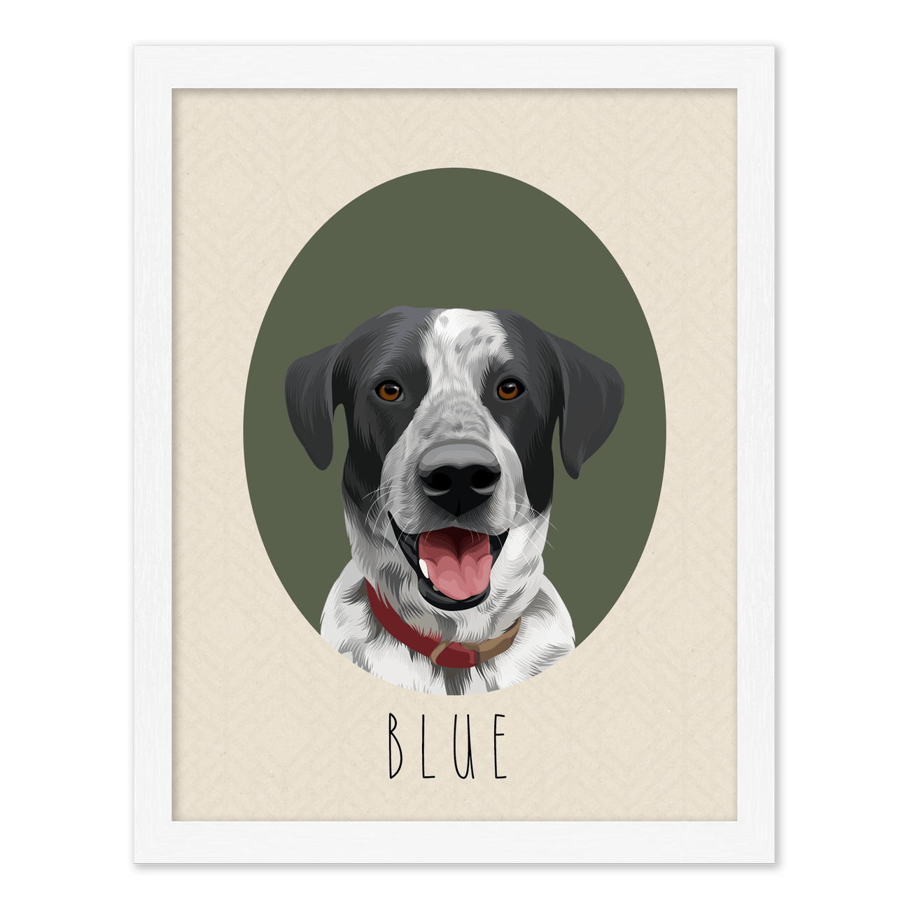 petportrait-vertical-hemlock-neutralcoloredovalshaped_Standard-White-Frame.png
