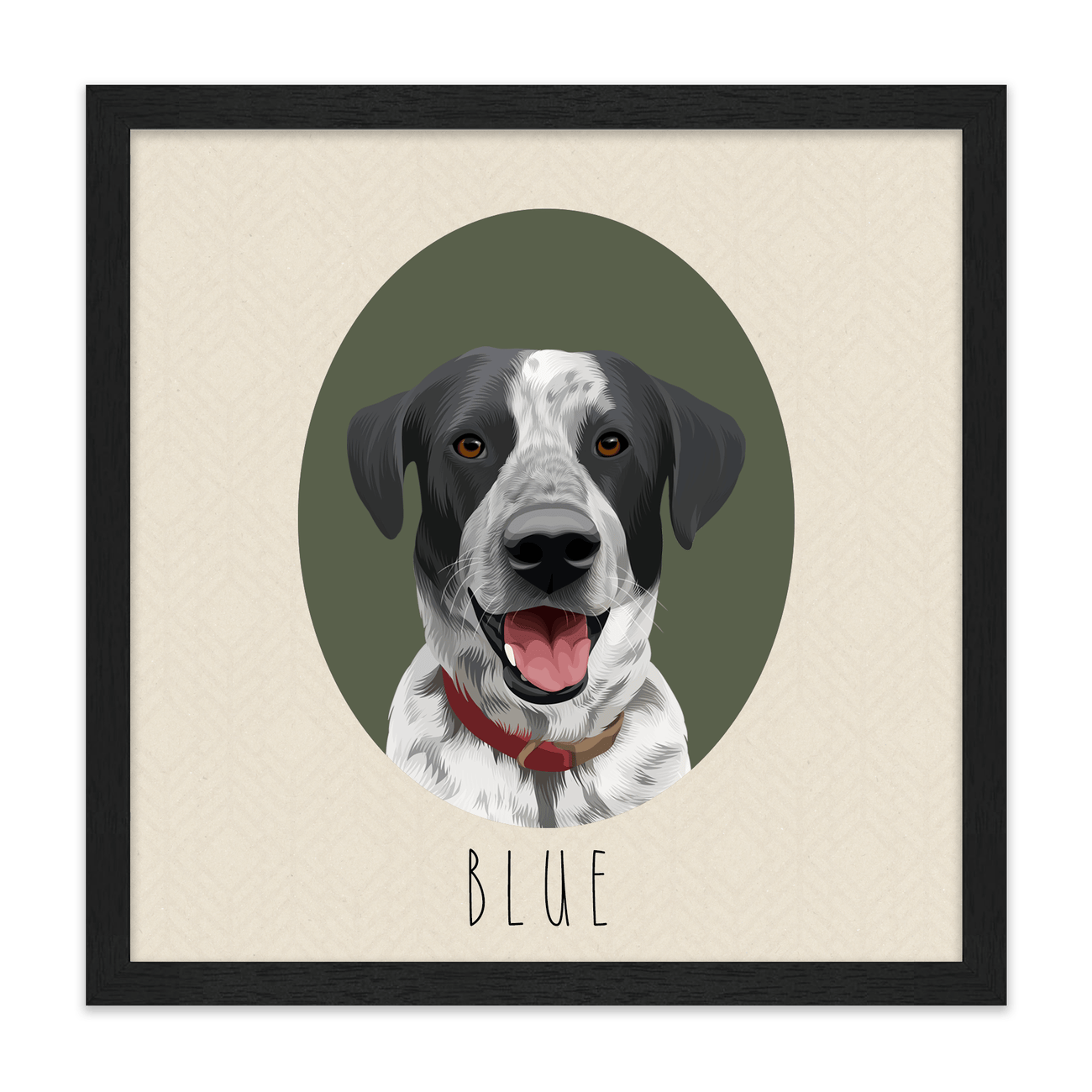 1petportrait-square-hemlock-neutralcoloredovalshaped_Standard-Black-Frame.png