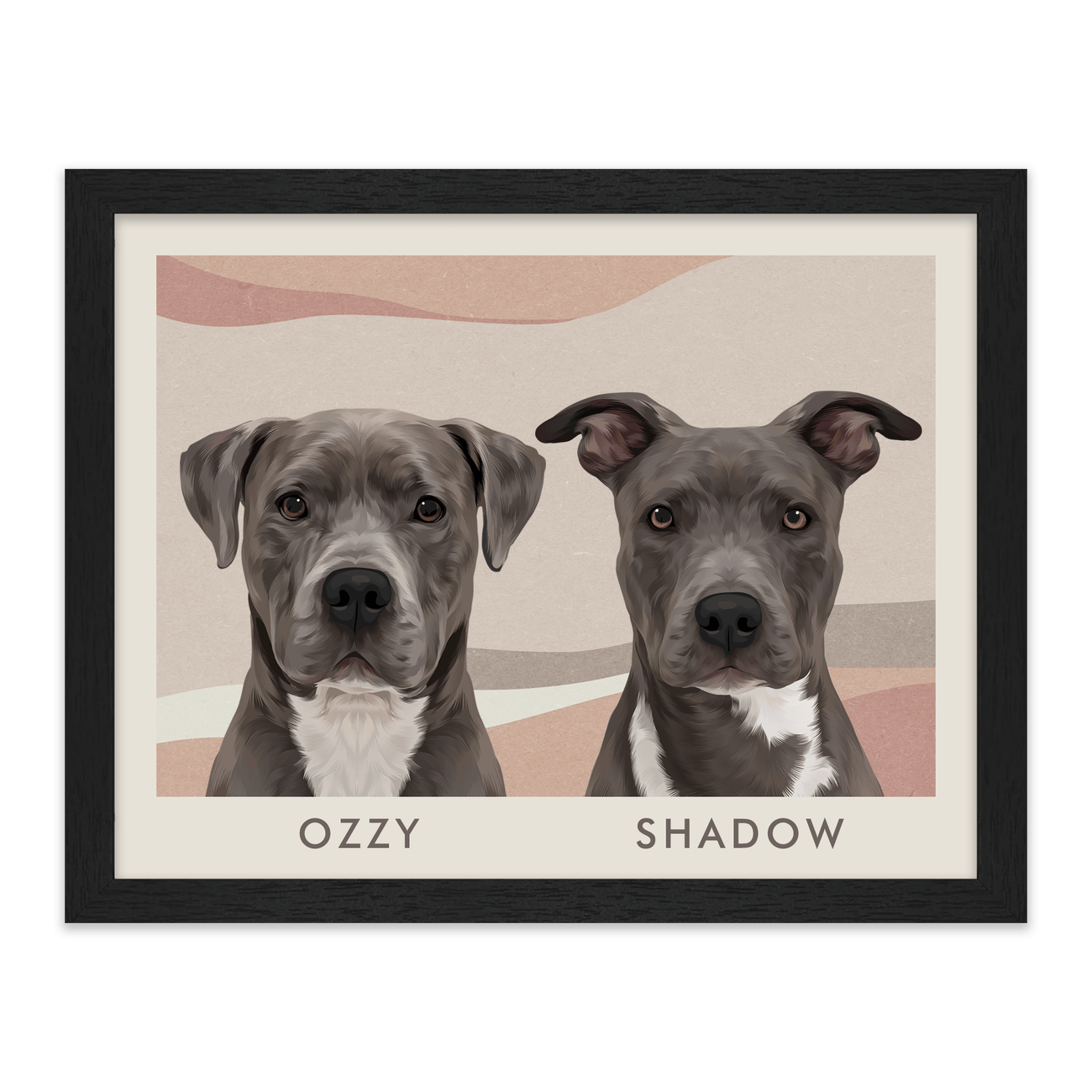 2petportrait-horizontal-abstractbohodeserthorizon_Standard-Black-Frame.png