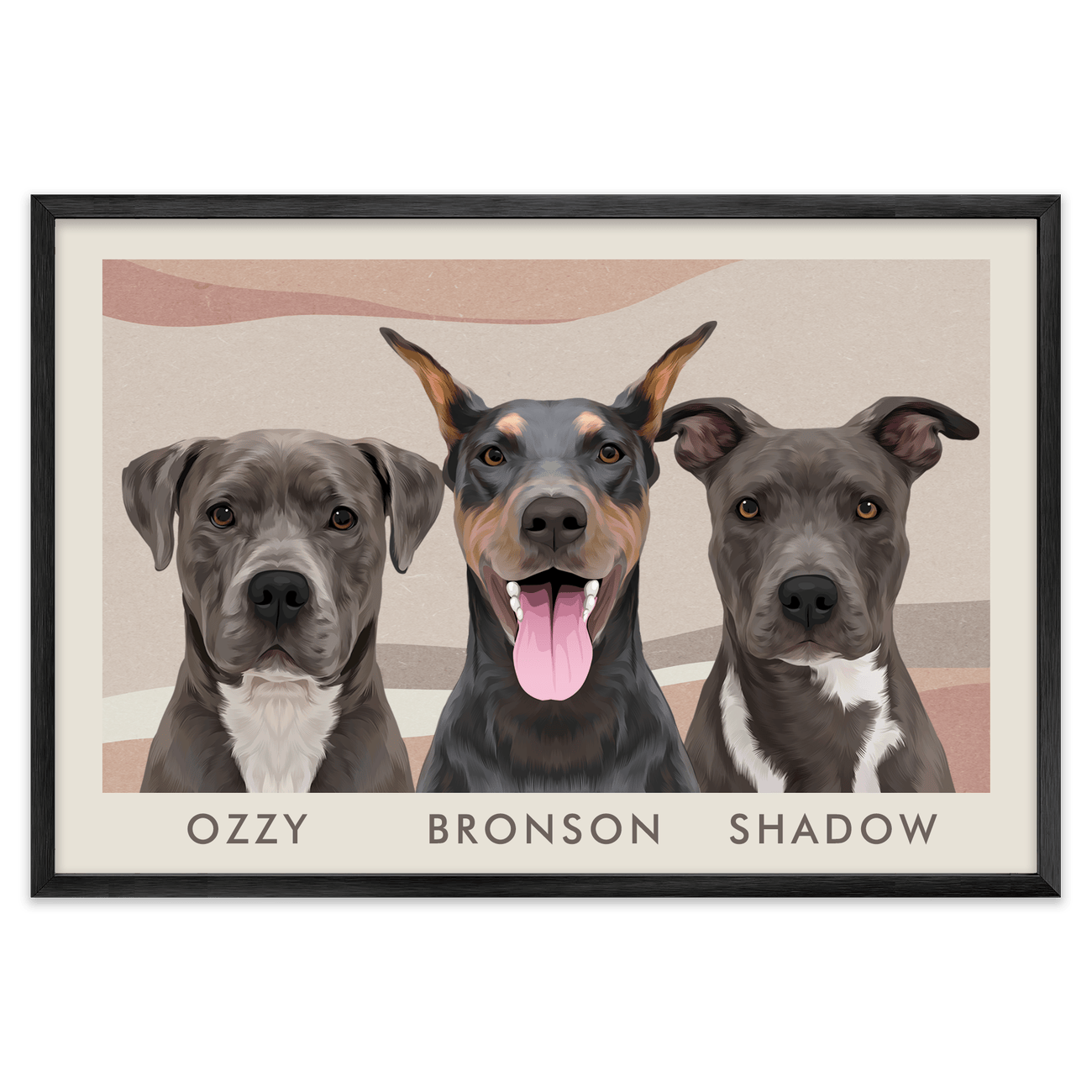 3petportrait-horizontal-abstractbohodeserthorizon_Metal-Frame.png