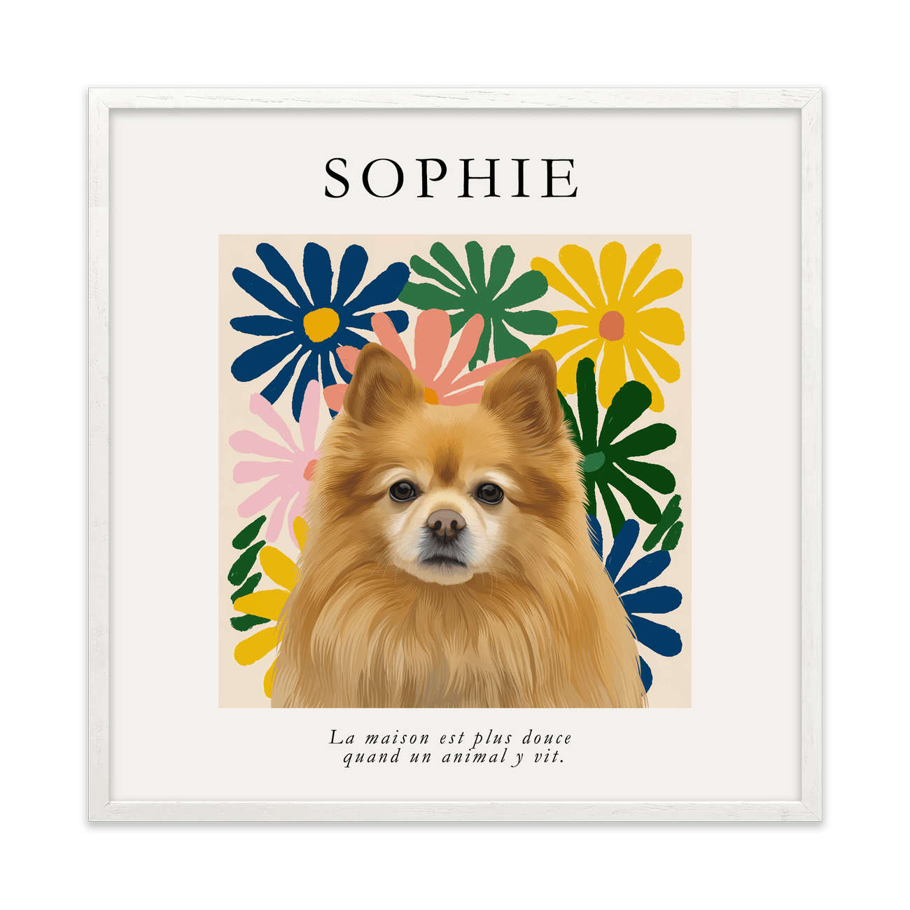 1petportrait-square-modernmatisseinspiredfloral_White-Oak-Frame.png