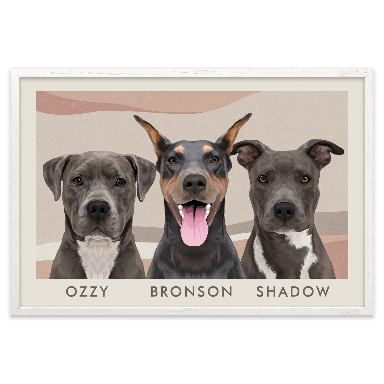 3petportrait-horizontal-abstractbohodeserthorizon_White-Oak-Frame.png