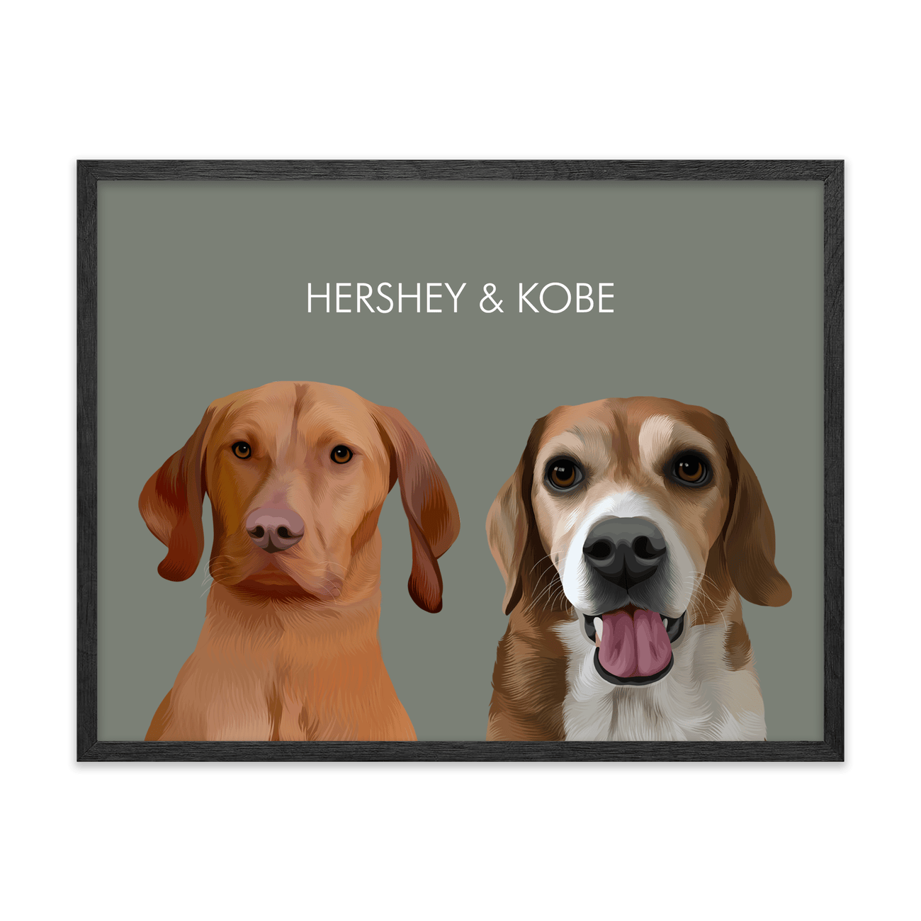 2petportrait-vertical-green-softneutralcoloredbackground_Black-Oak-Frame.png