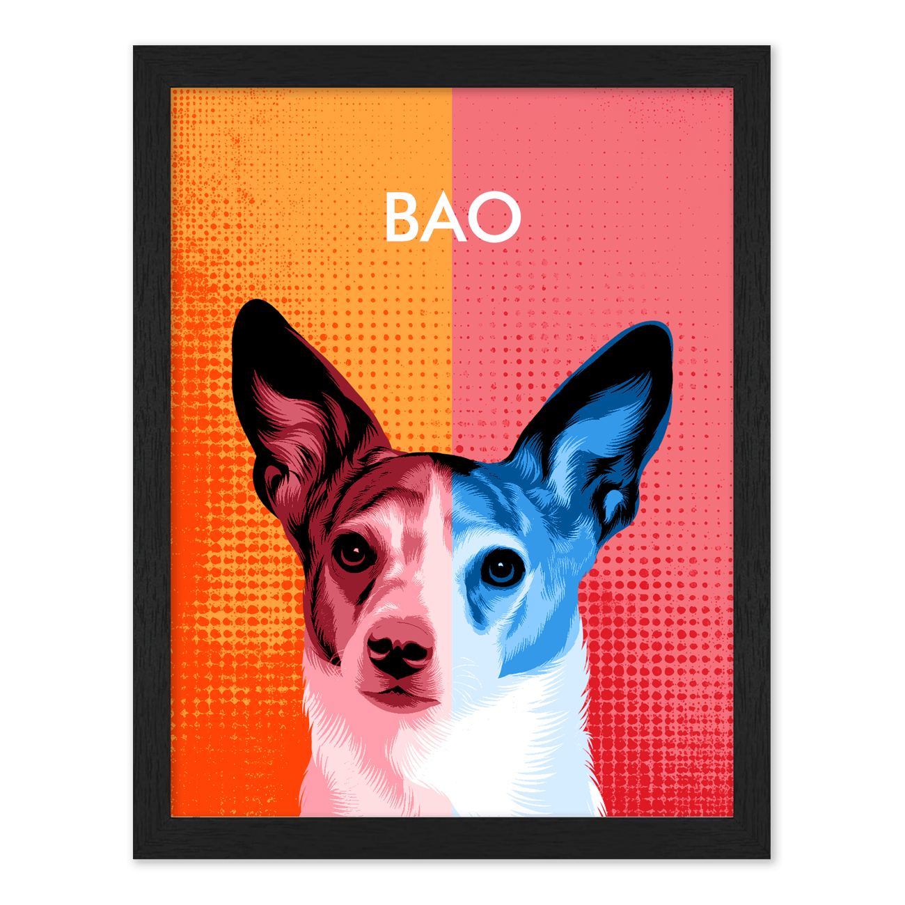 1petportrait-vertical-twotonedmodernpopart_Standard-Black-Frame.png