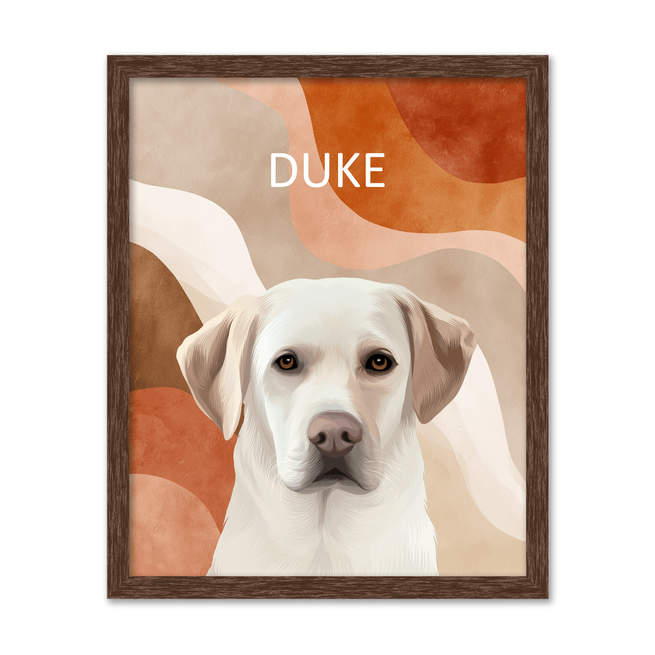 Mid-Century Modern Abstract Pet Portrait