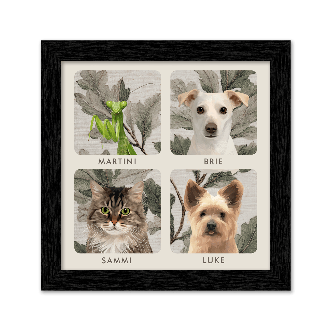 4pet-portrait-square-vintagebotanicaloakleaves-blackframe.png