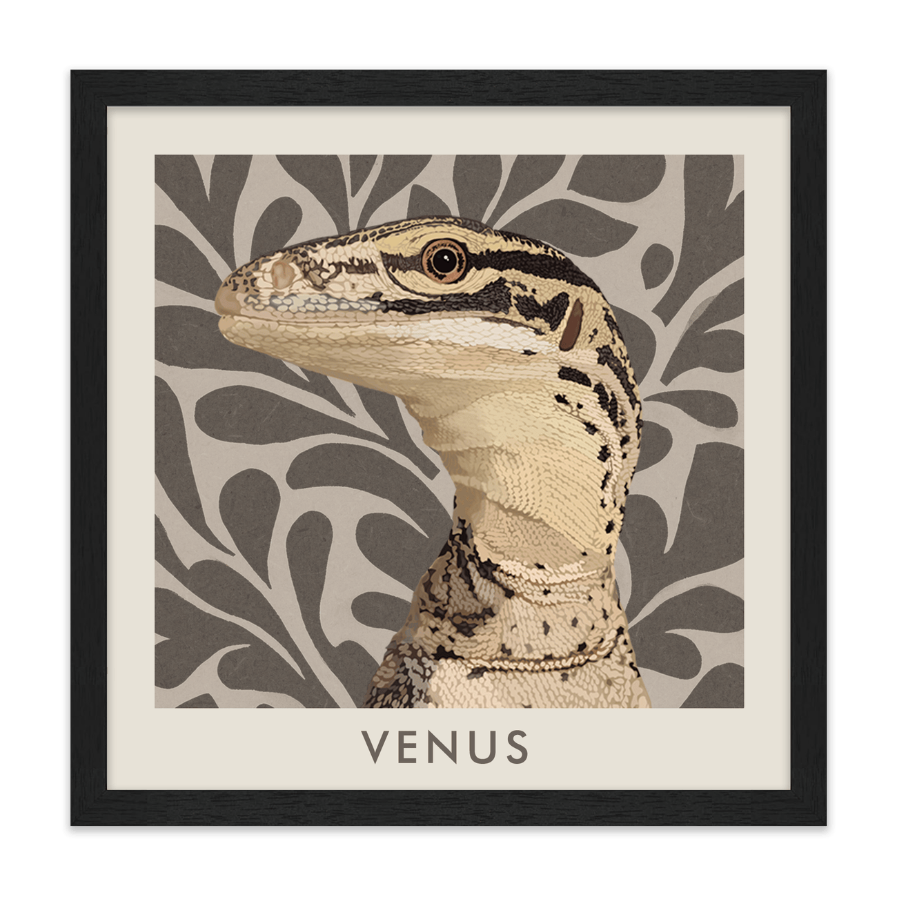 1petportrait-square-earthyfloralblockprint_Standard-Black-Frame.png