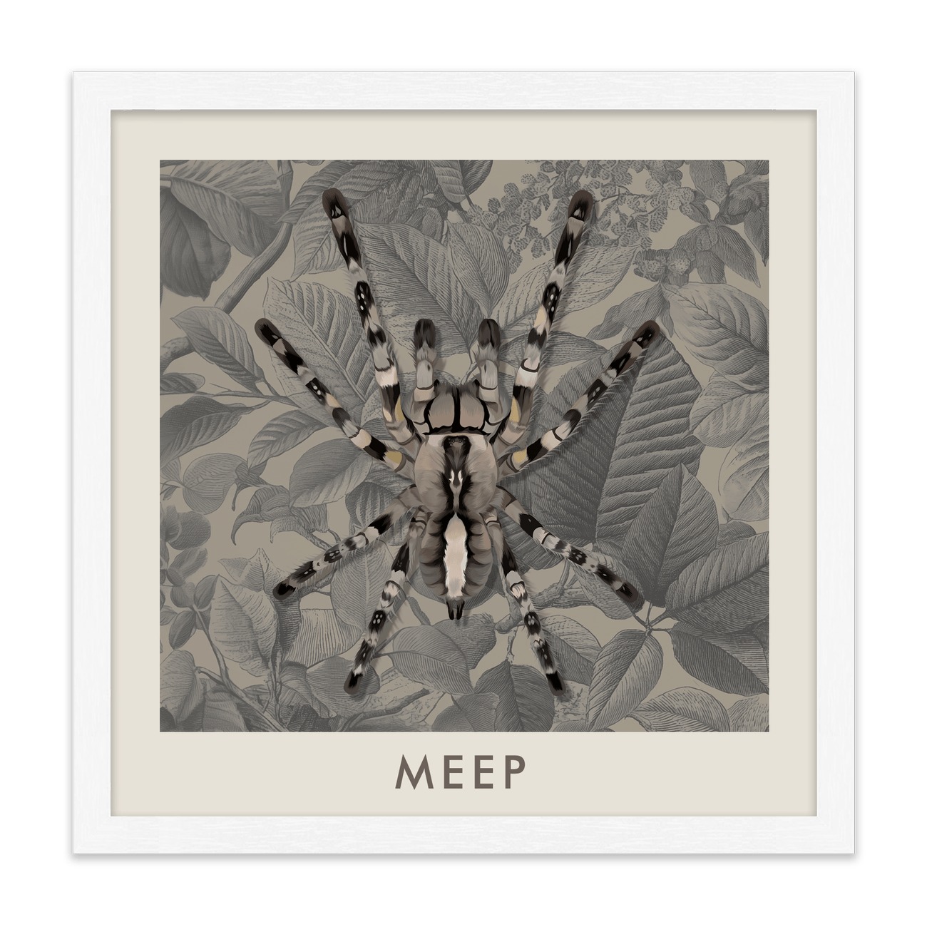 1petportrait-square-vintagebotanicalengravedleaves_Standard-White-Frame.png