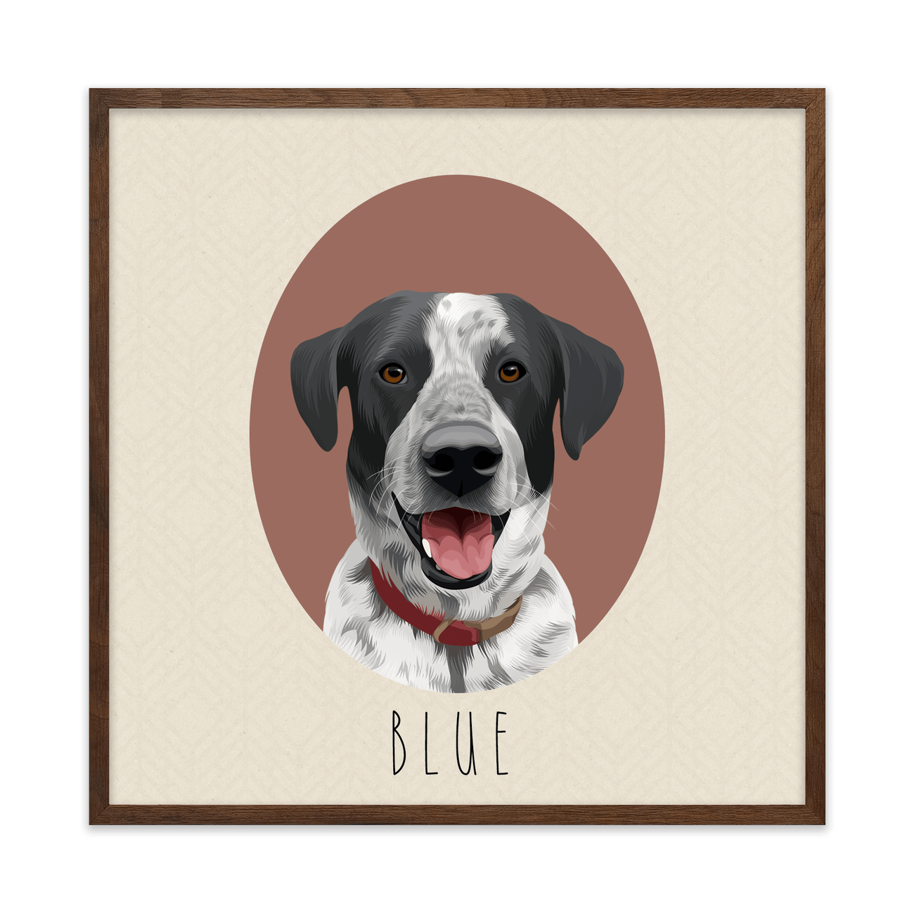 1petportrait-square-darkchestnut-neutralcoloredovalshaped_Walnut-Frame.png