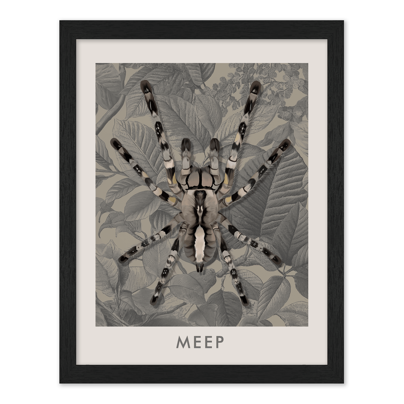 1petportrait-vertical-vintagebotanicalengravedleaves_Standard-Black-Frame.png