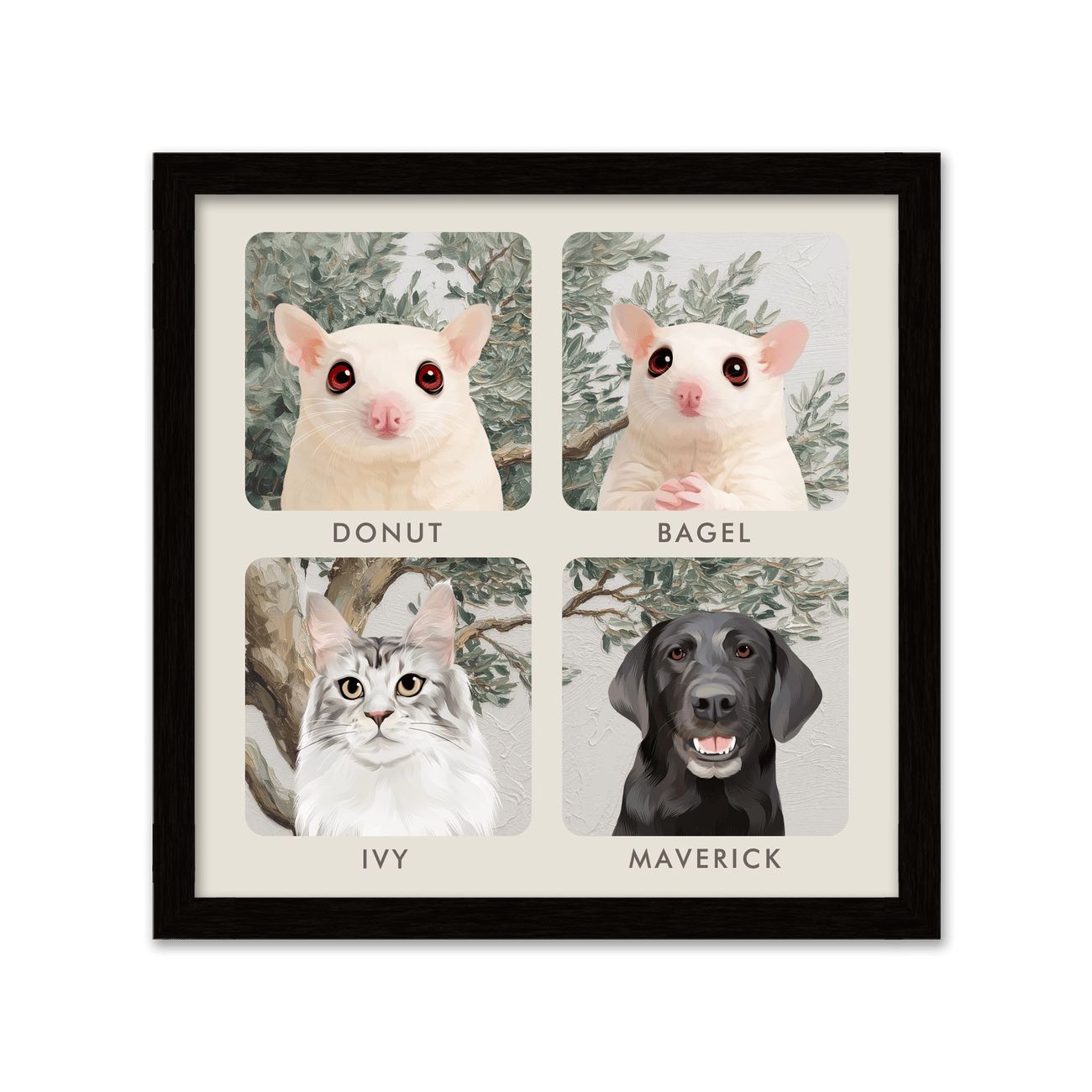 4pet-portrait-square-mediterraneanolivetreebranch-metalframe.png