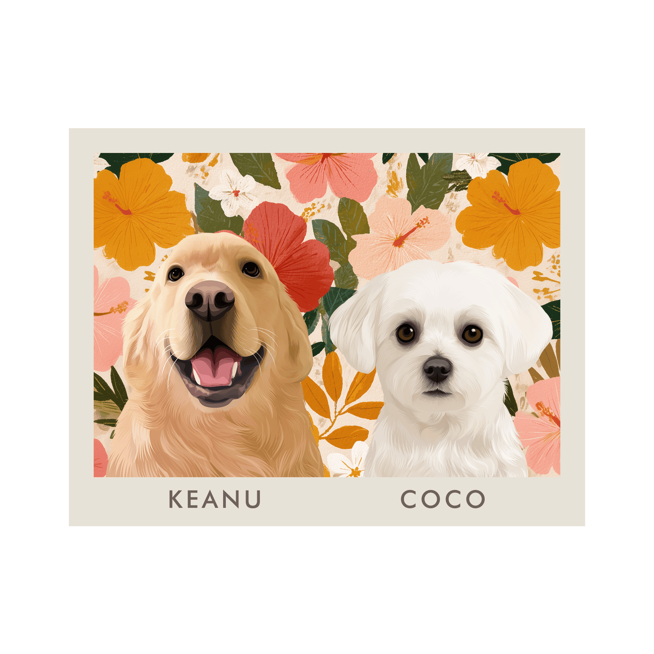 2petportrait-horizontal-goldenhawaiinhibiscussunset_Print-Only.png
