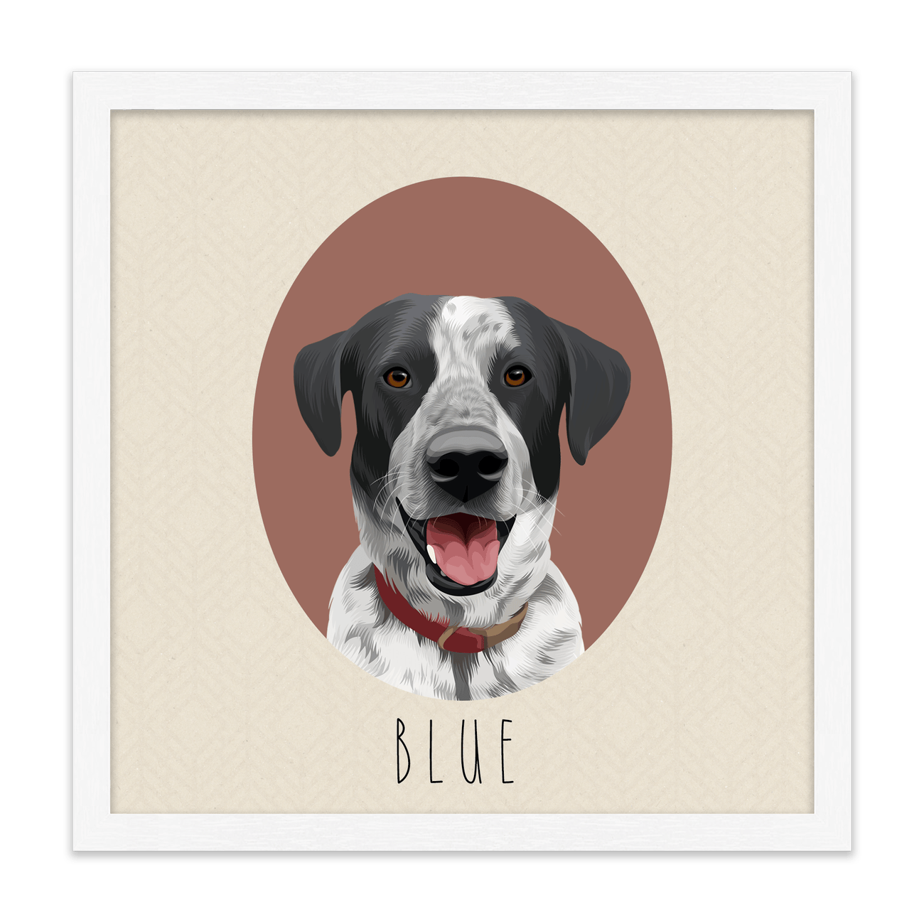 1petportrait-square-darkchestnut-neutralcoloredovalshaped_Standard-White-Frame.png