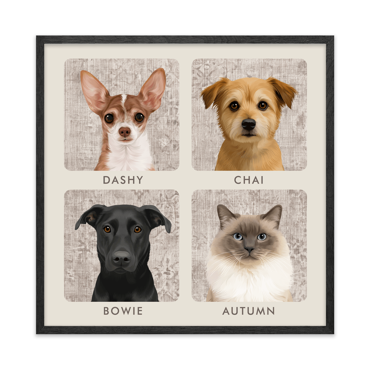 4petportrait-square-vintagedistressedtextilepattern_Black-Oak-Frame.png