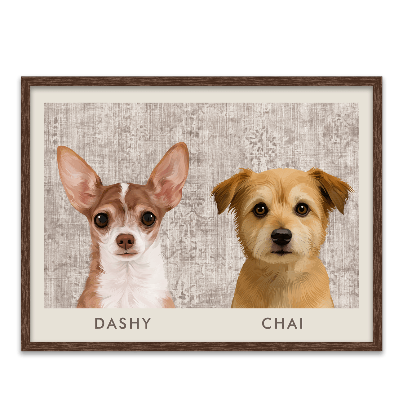 2pet-portrait-horizontal-vintagedistressedtextilepattern-walnutframe.png