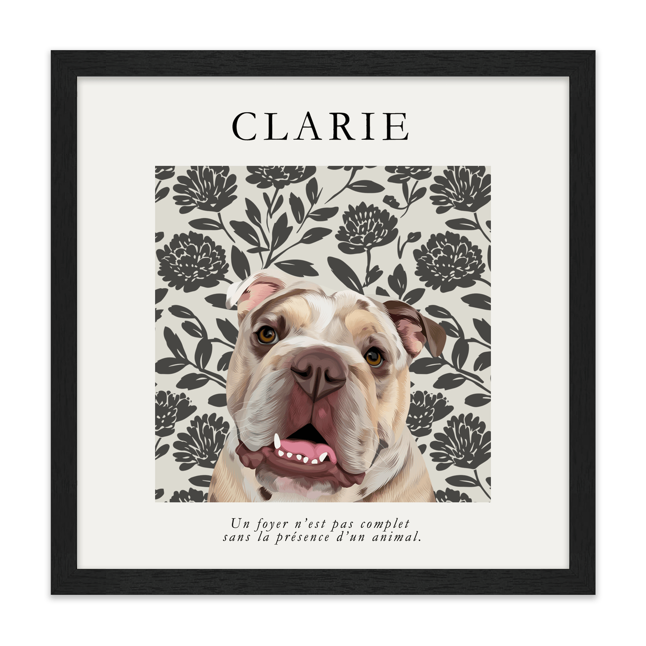 1petportrait-square-bloomingvintagefrenchpeonies_Standard-Black-Frame.png